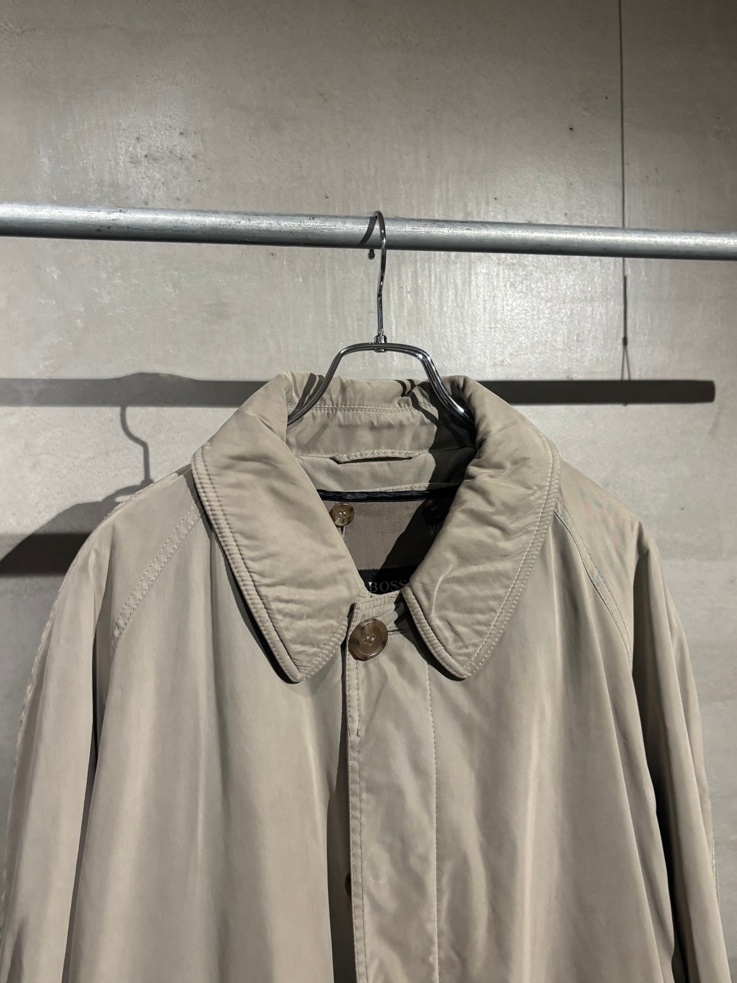 90's HUGO BOSS balmacaan coat