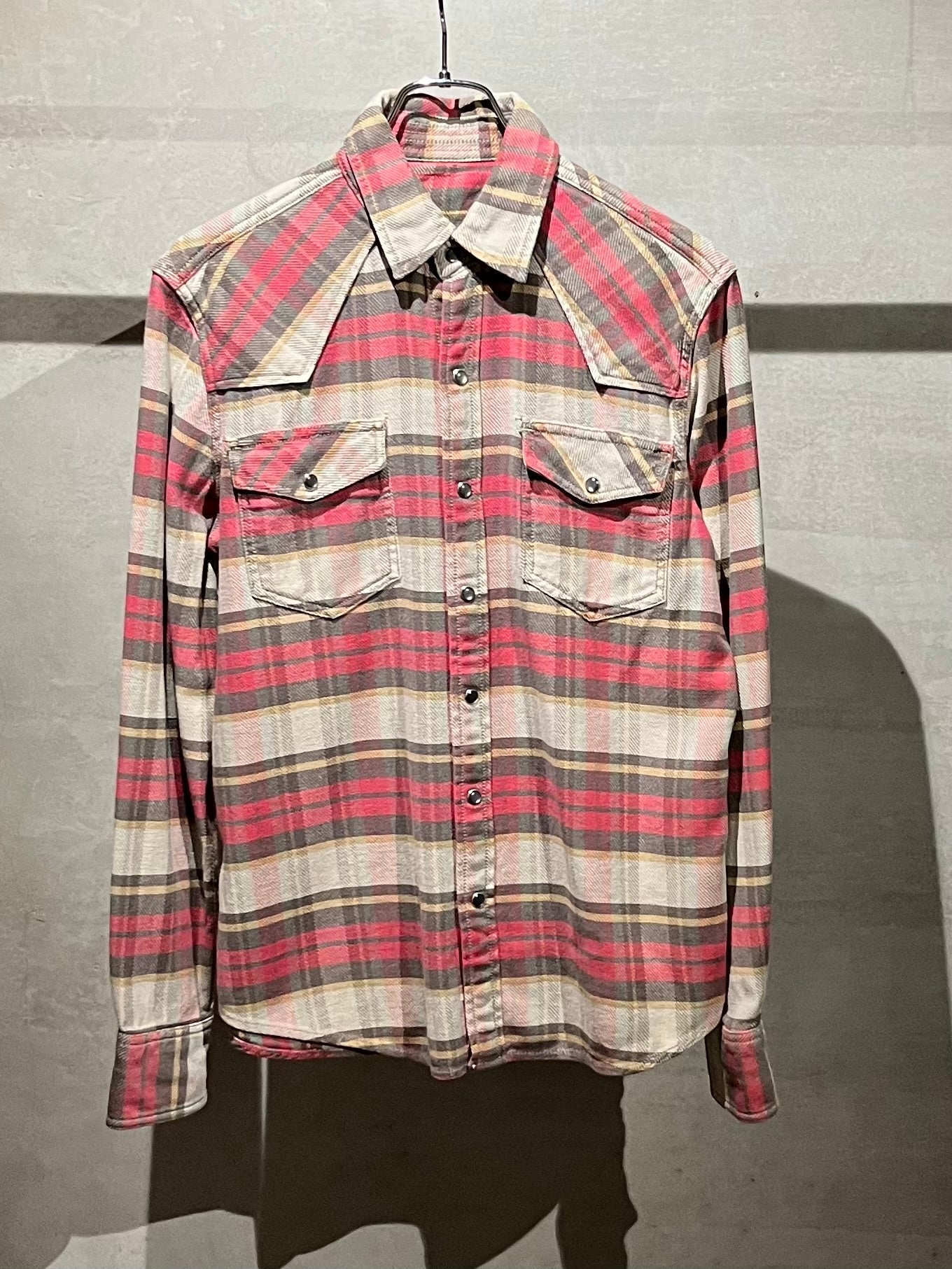 70's〜 UNKNOWN western flannel shirt