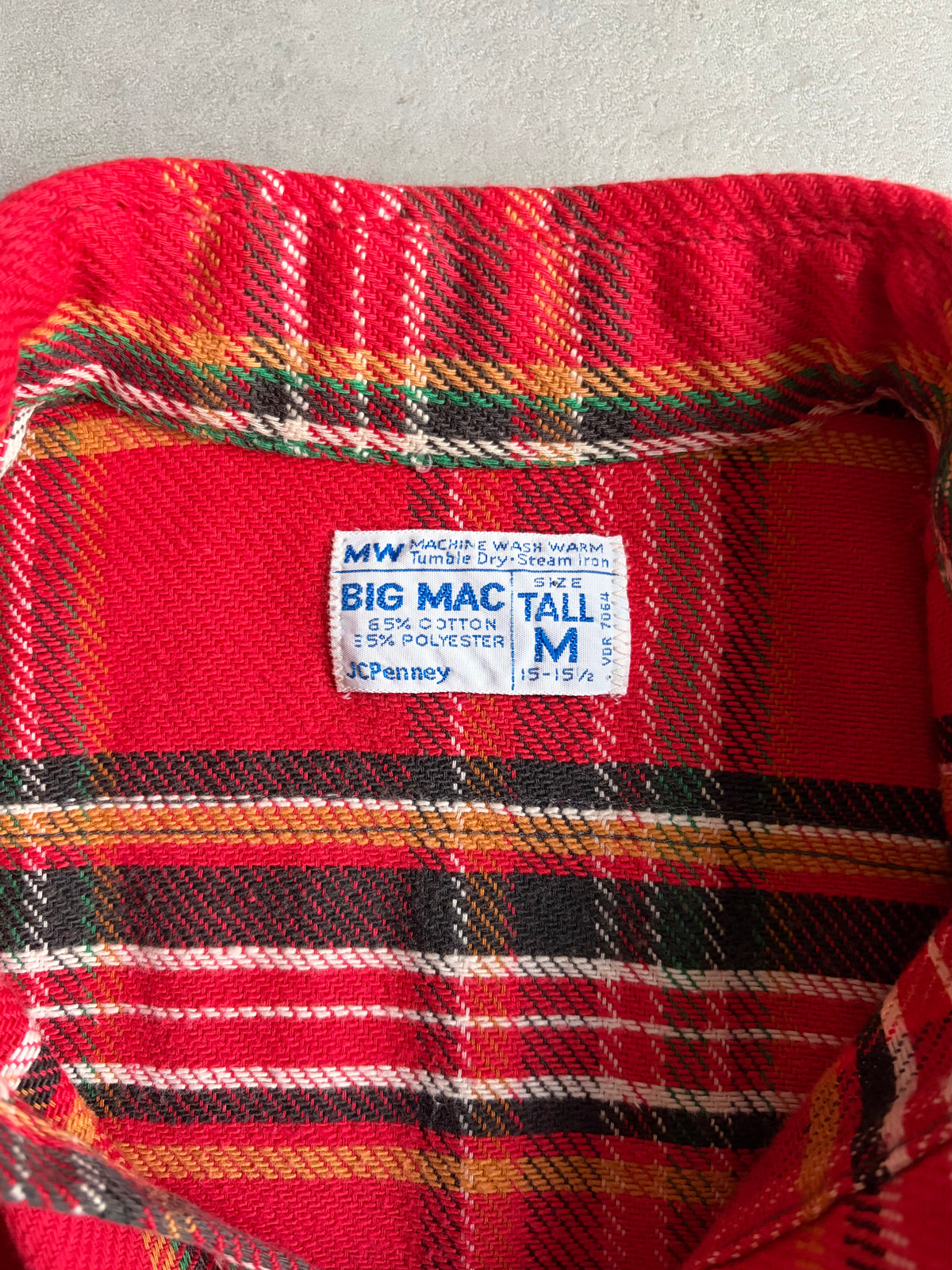 70's BIG MAC flannel shirt