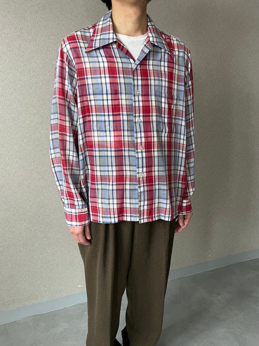 70's JC.Penny open collar shirt