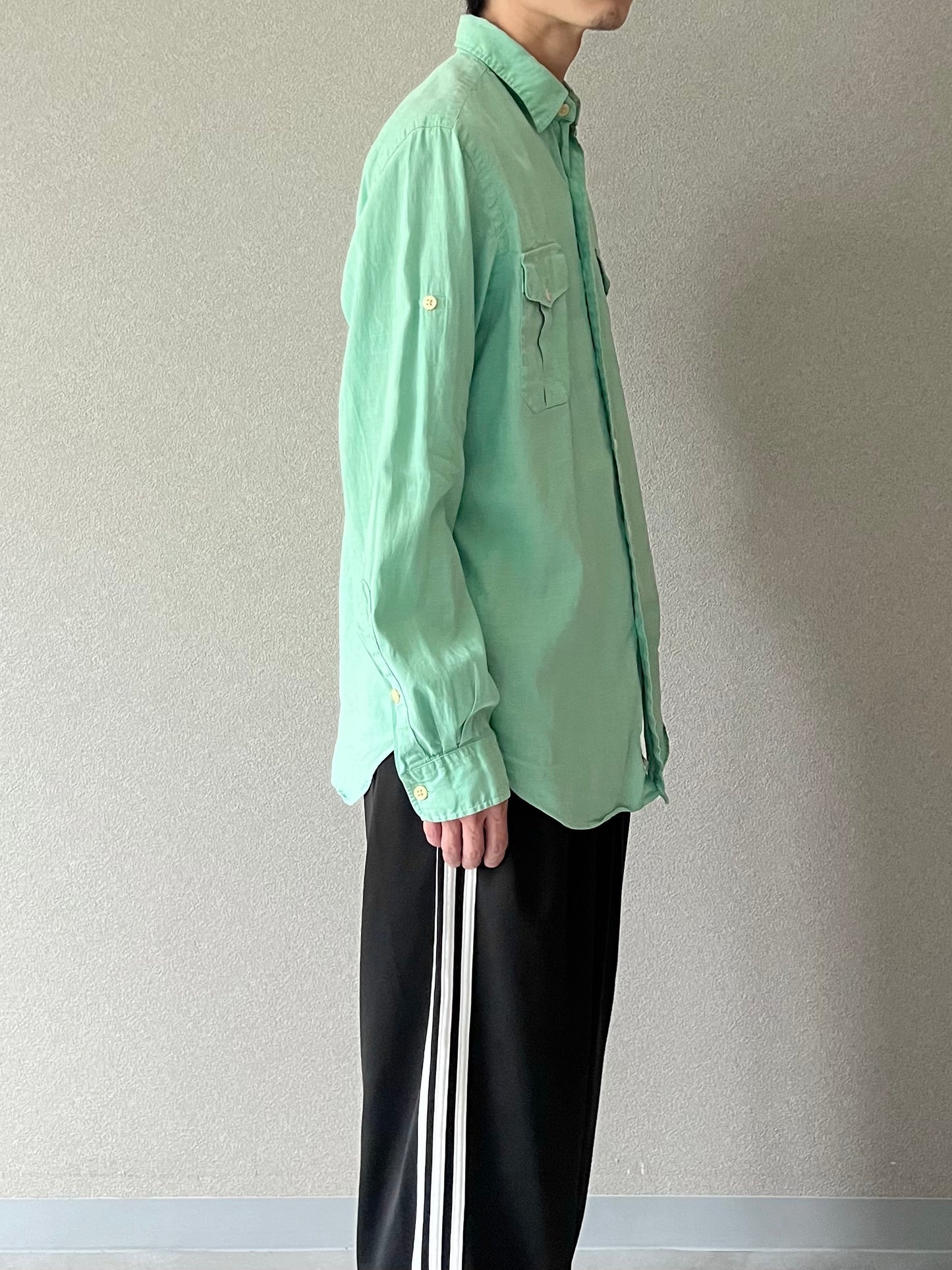90's Polo Ralph Lauren linen safari shirt
