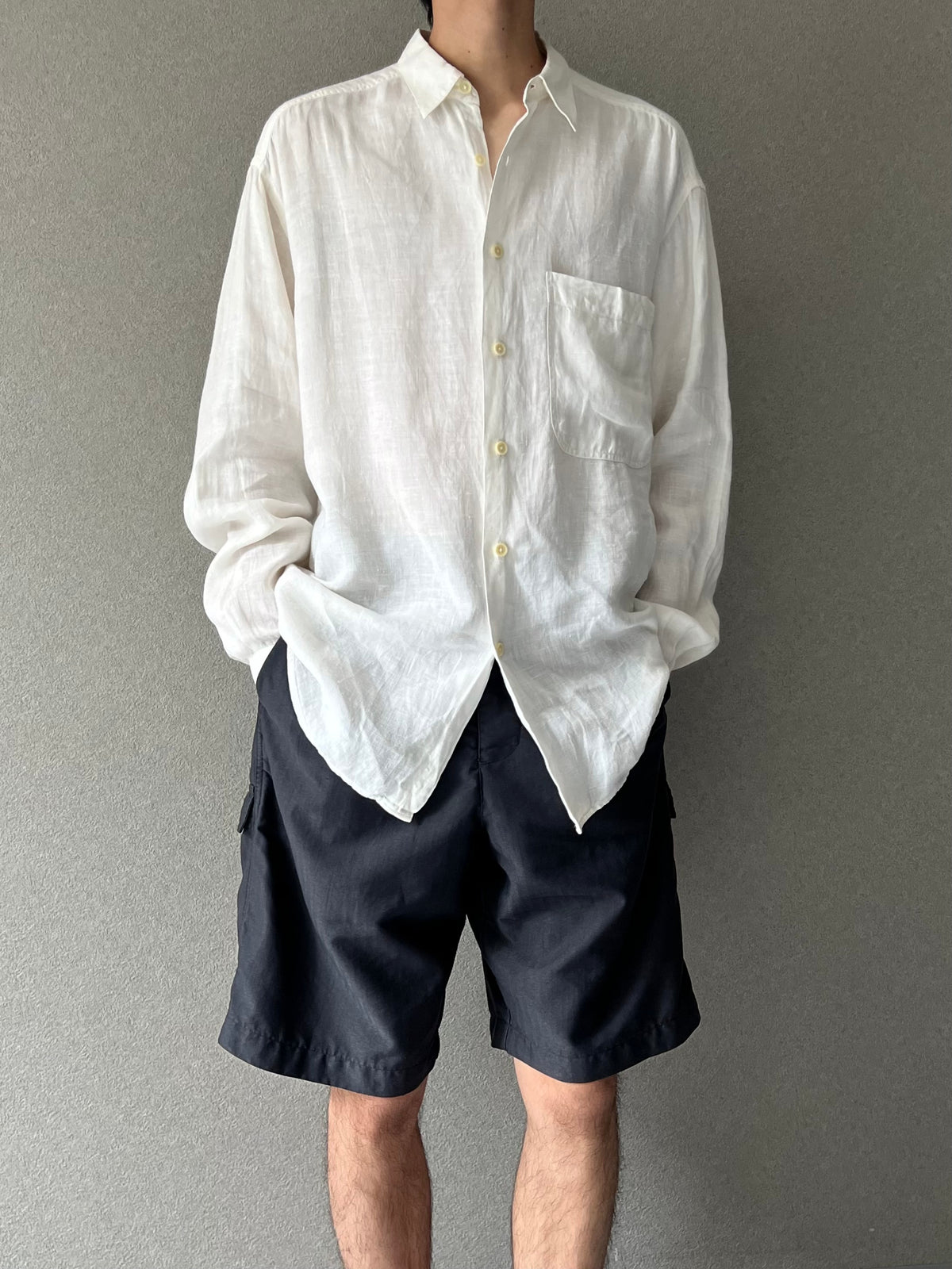 90's claiborne linen shirt