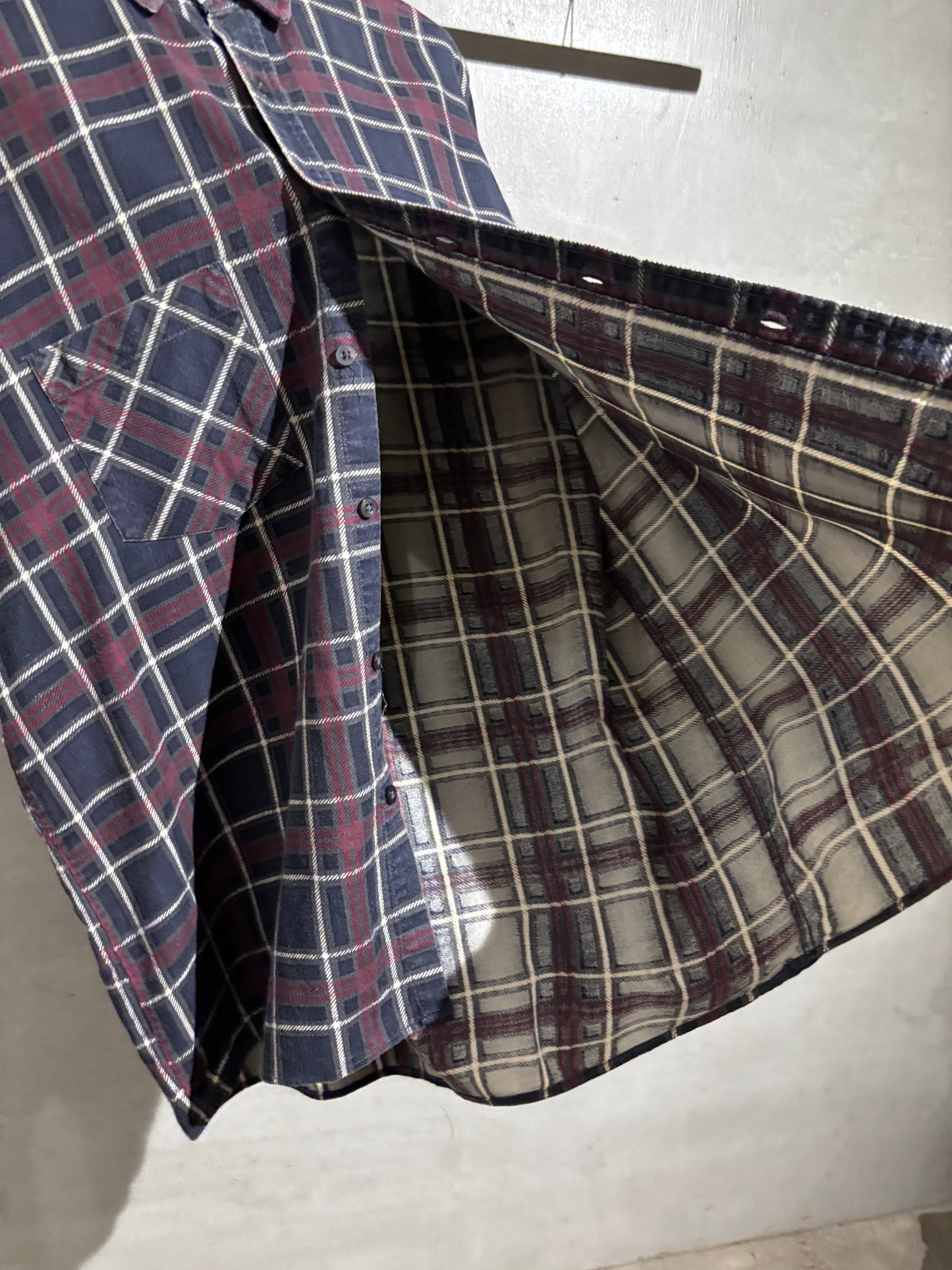 90's SAUGATUCK printed flannel shirt