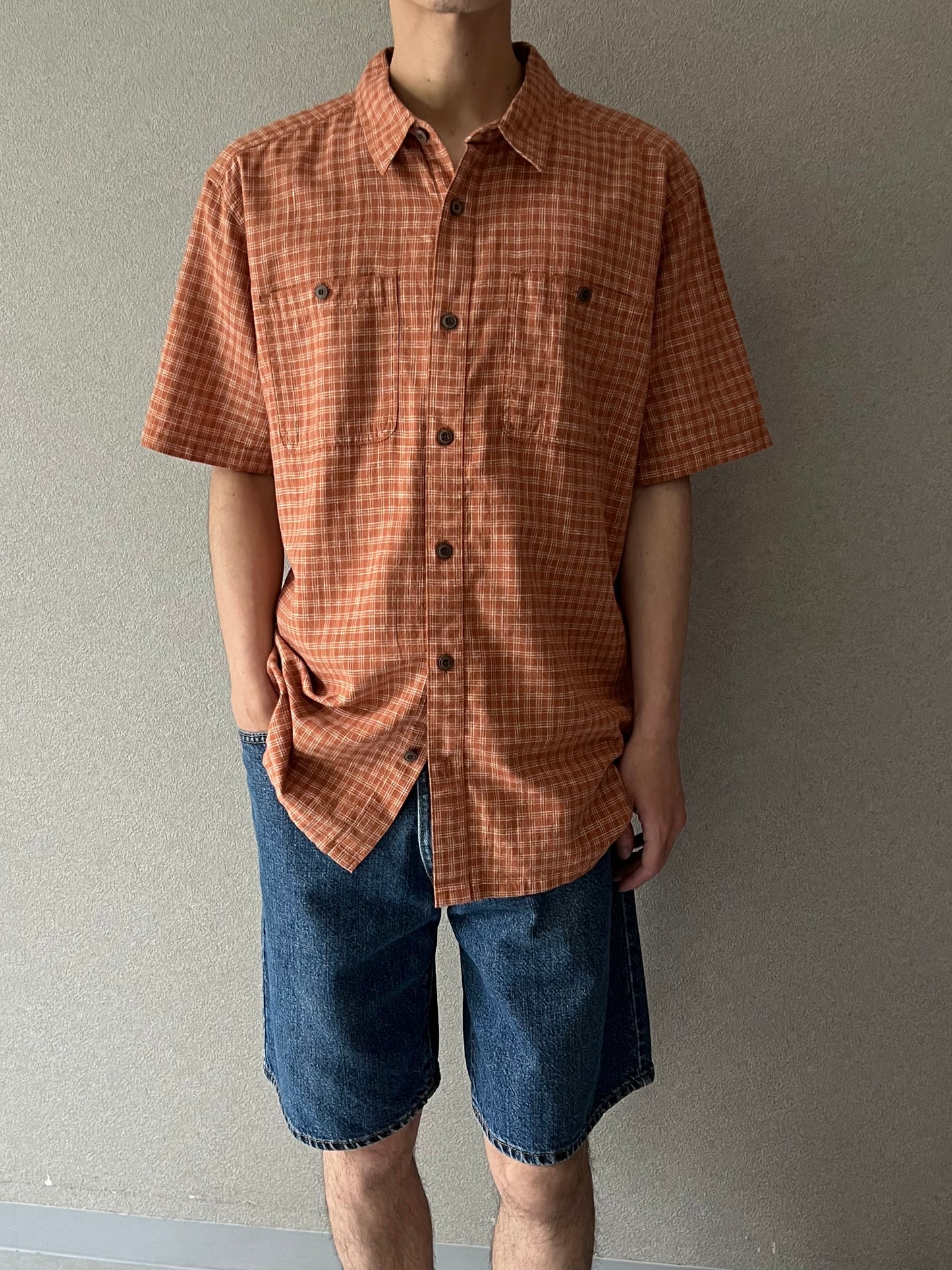 00's patagonia S/S shirt "DEAD STOCK"