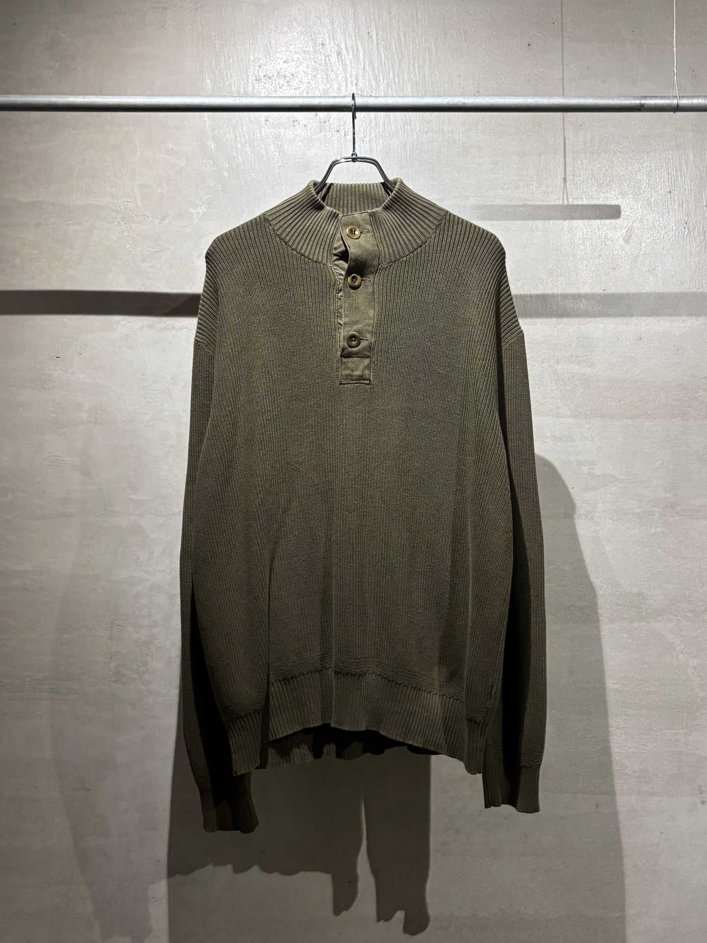 90's Polo Ralph Lauren henley neck cotton knit sweater
