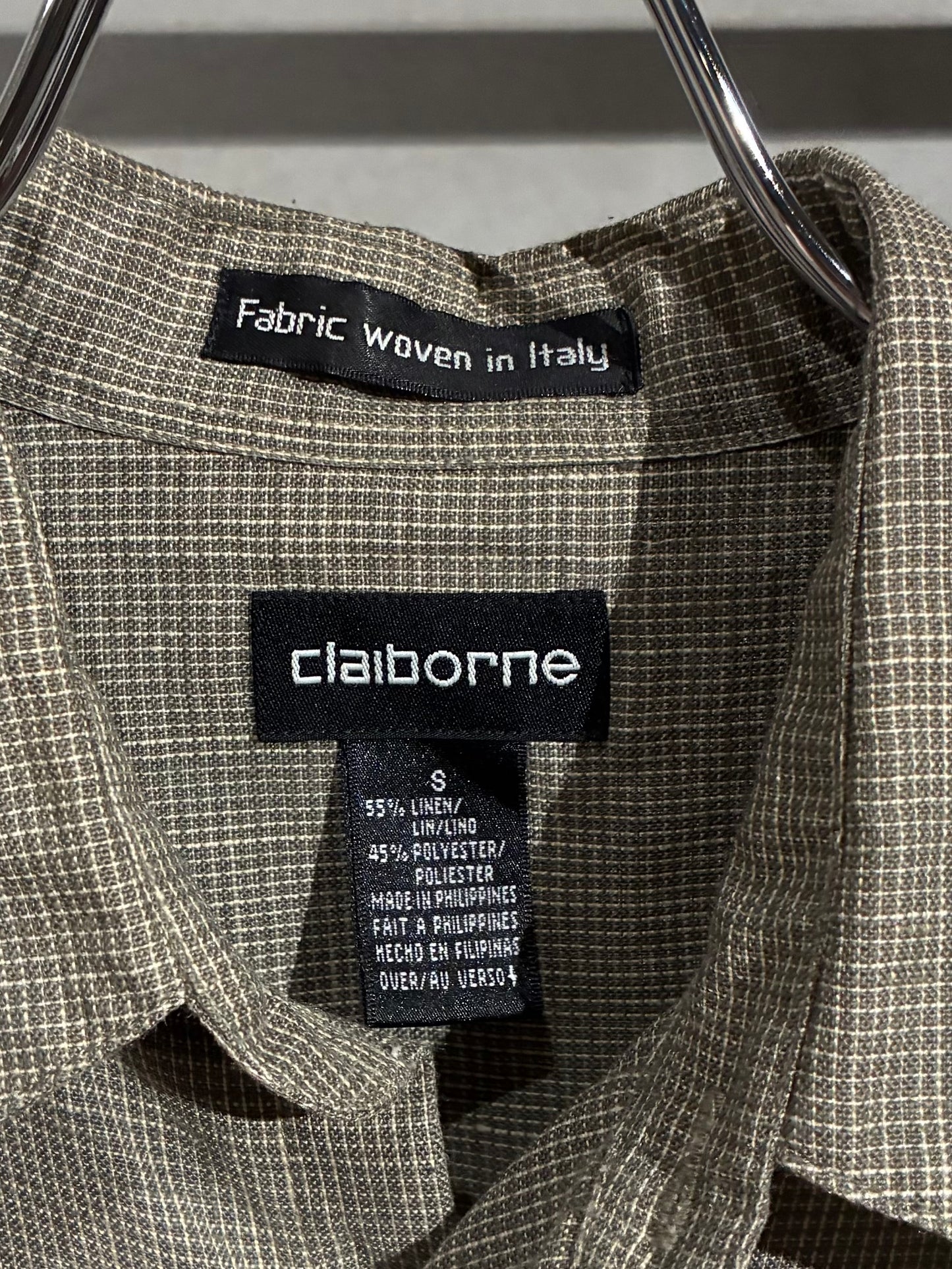 00's claiborne linen shirt