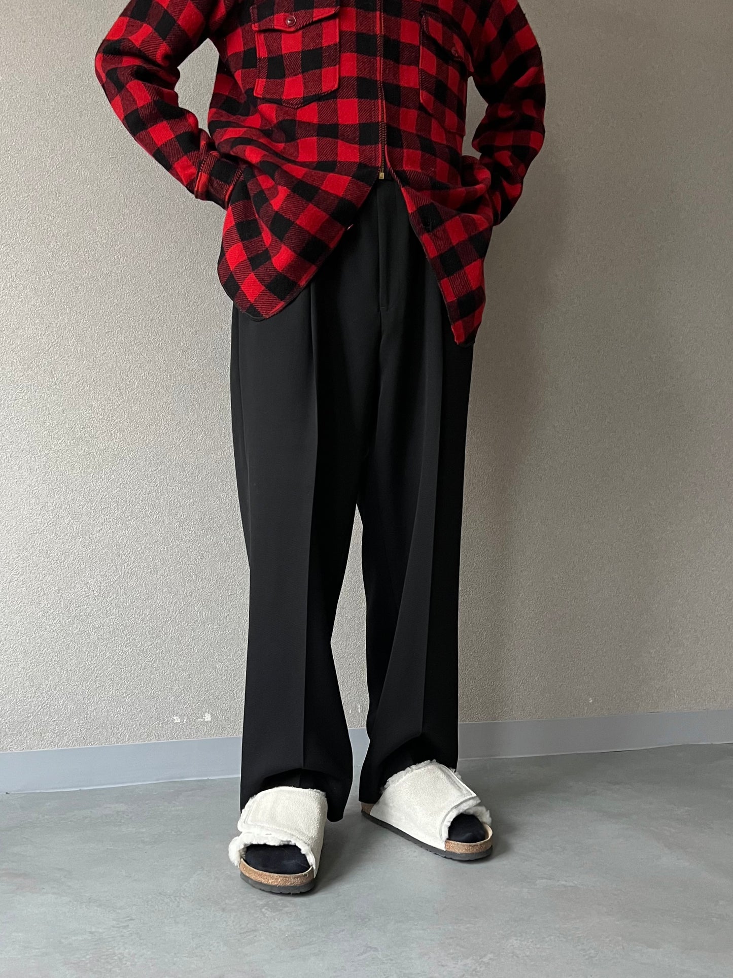 00's PRONT-UOMO wool slacks