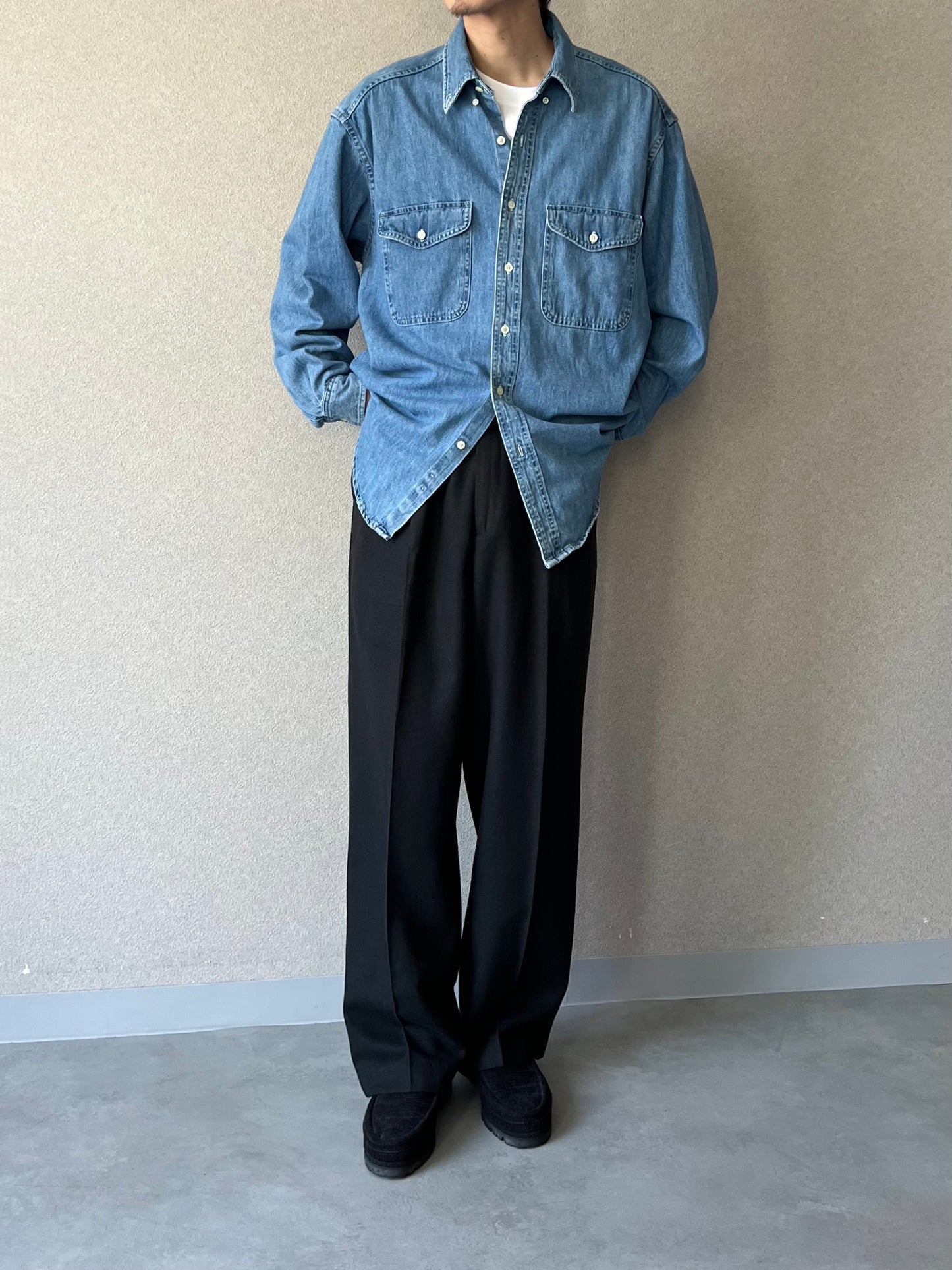 90's〜 claiborne linen slacks