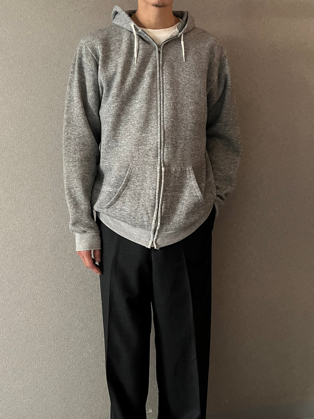 70's〜 UNKNOWN zip up sweat hoodie