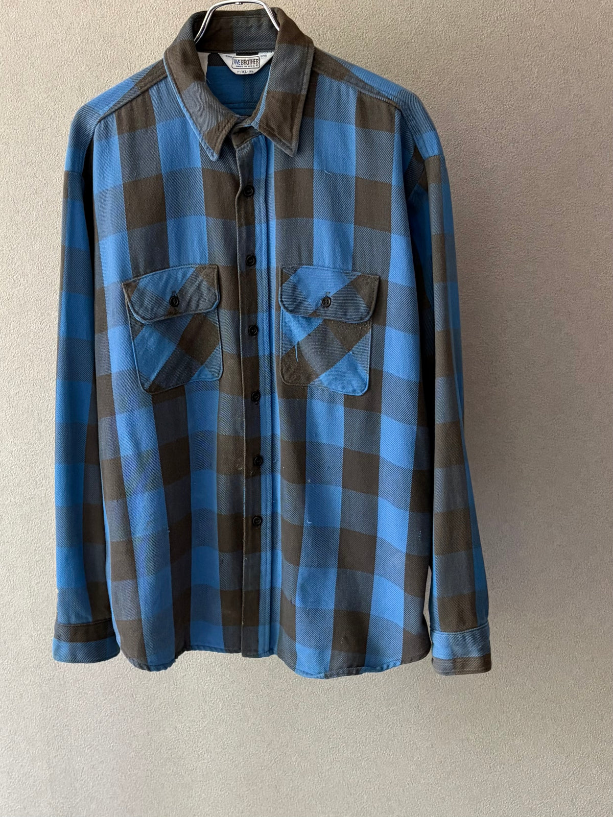 80's FIVE BROTHER flannel shirt “Made in USA”