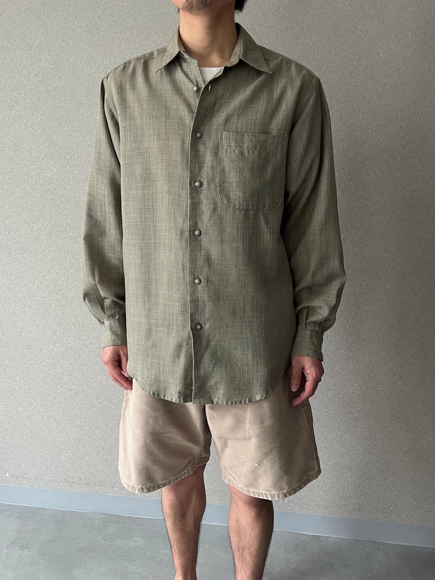 00's claiborne linen shirt