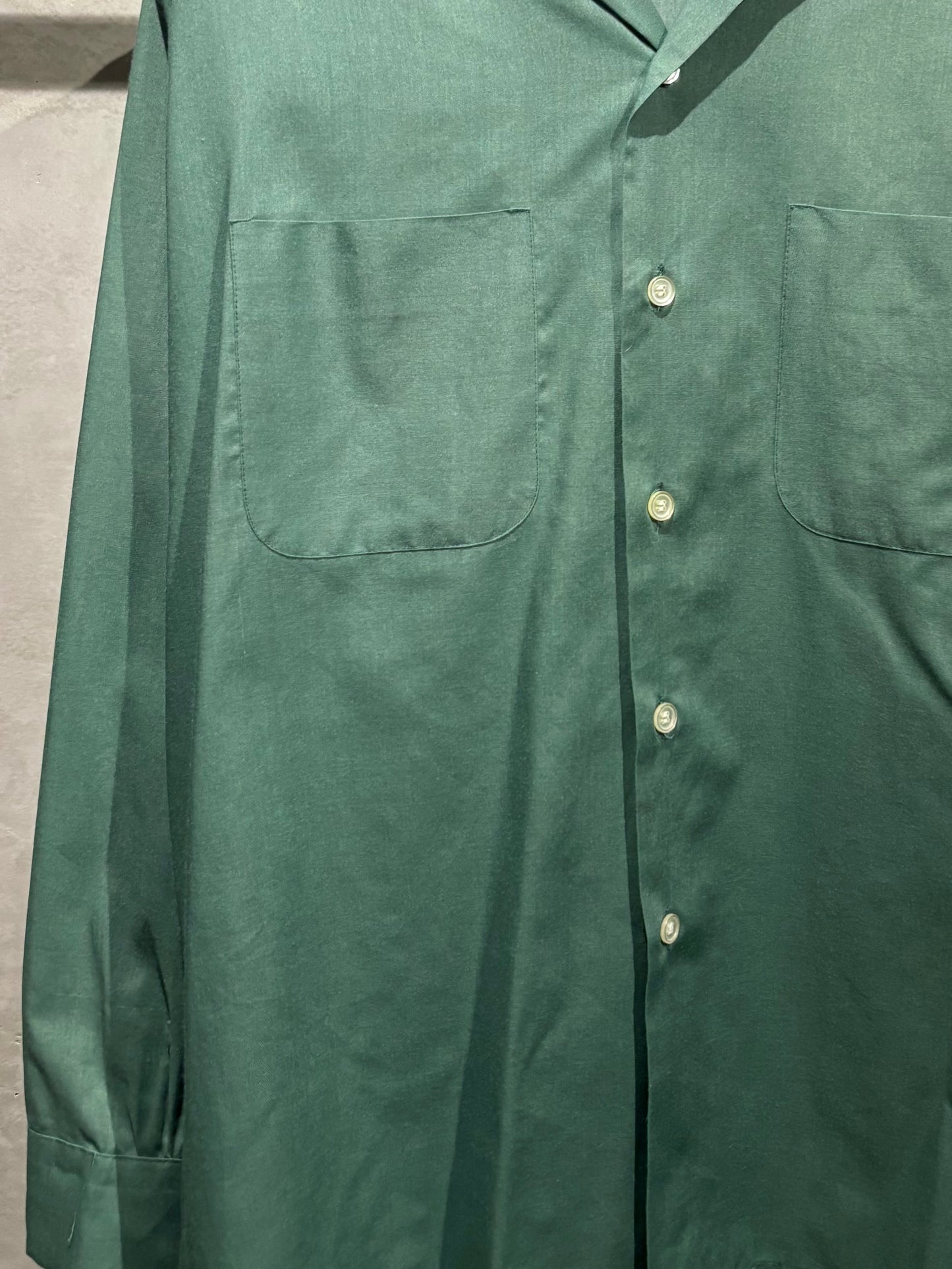 60's Donegal vintage open collar shirt
