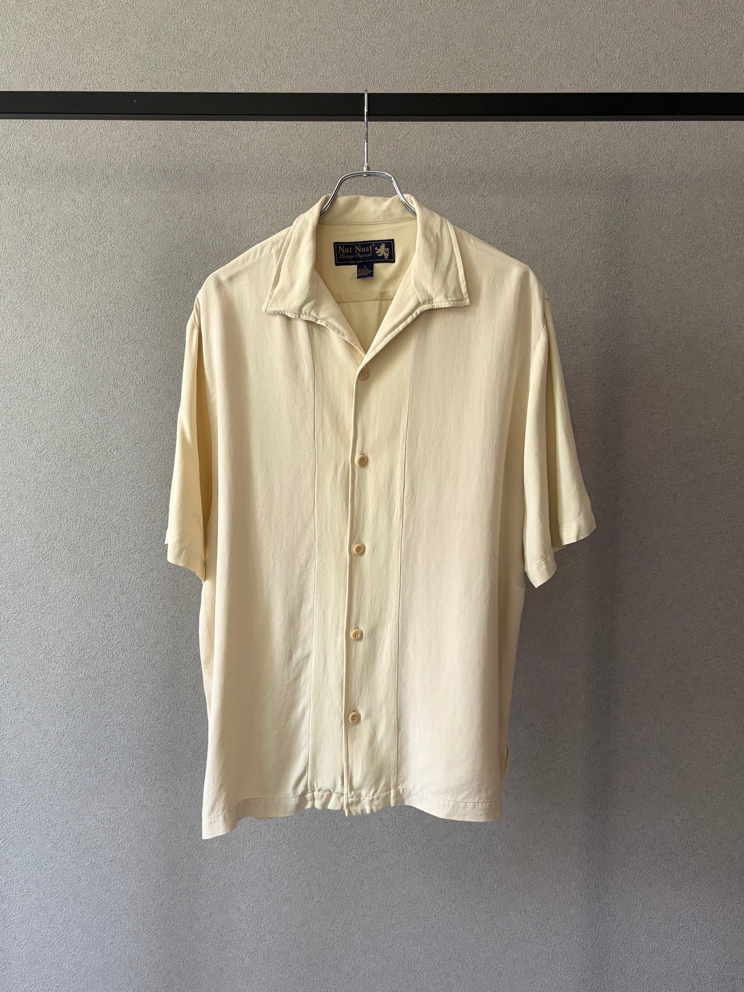 90's Nat Nast open collar silk shirt