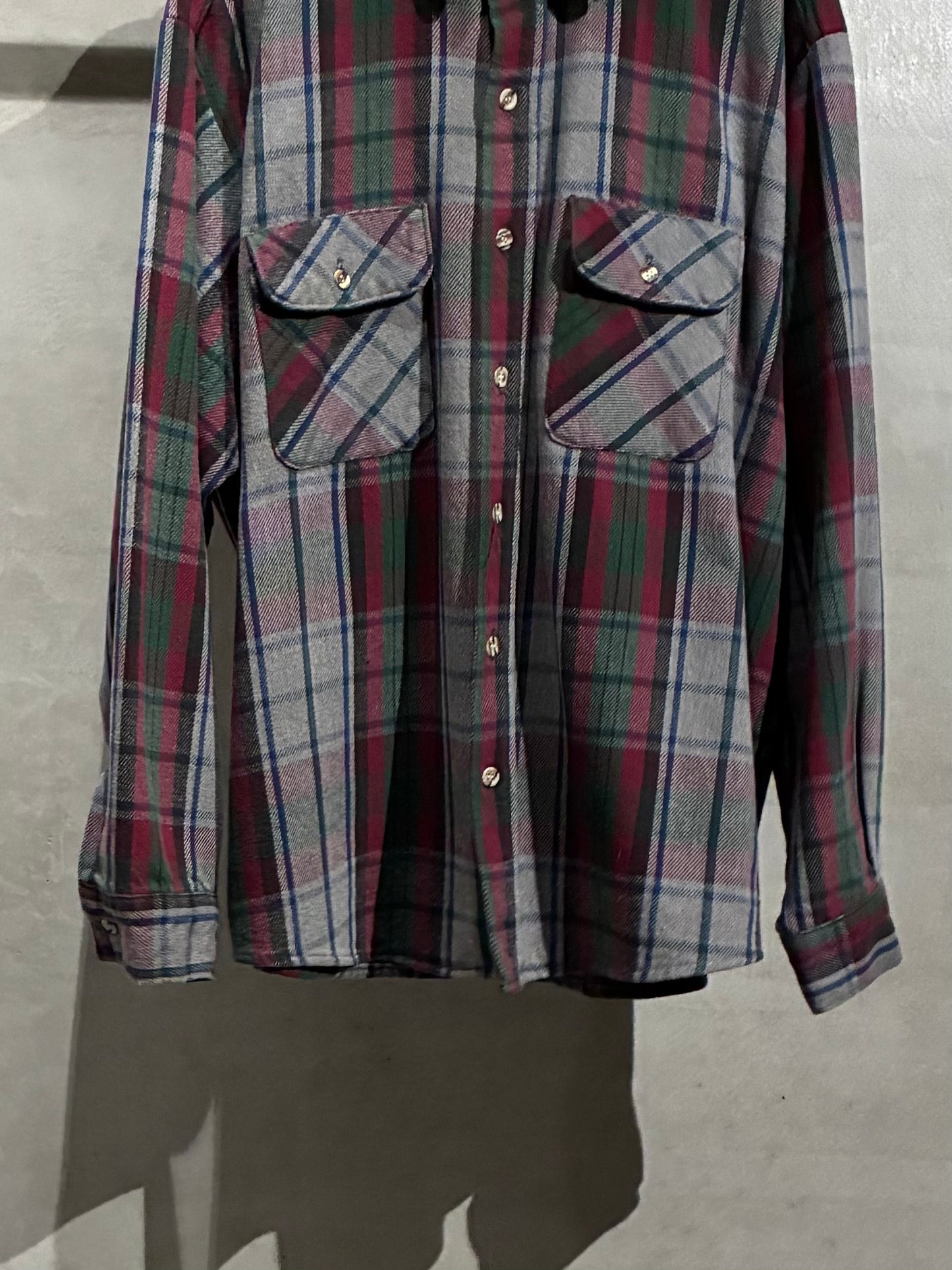 90's FIVE BROTHER flannel shirt