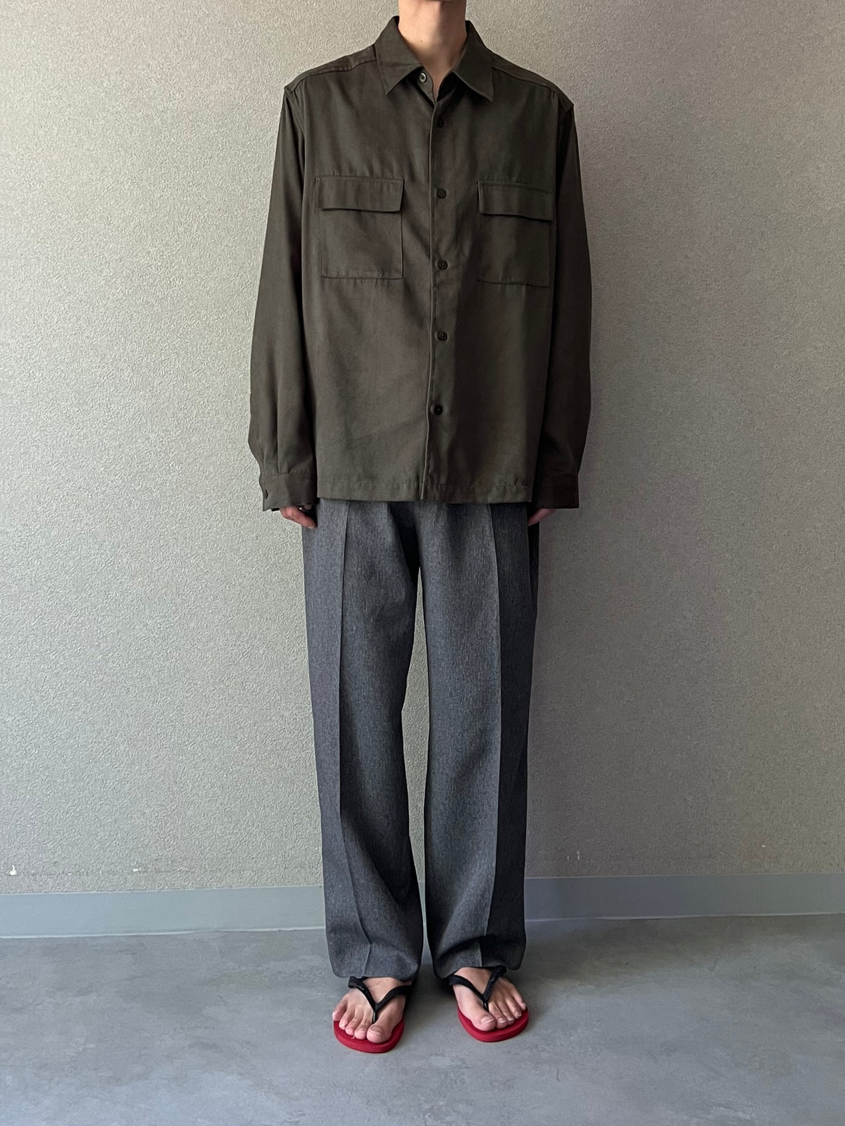 00's claiborne faux suede shirt “DEAD STOCK”