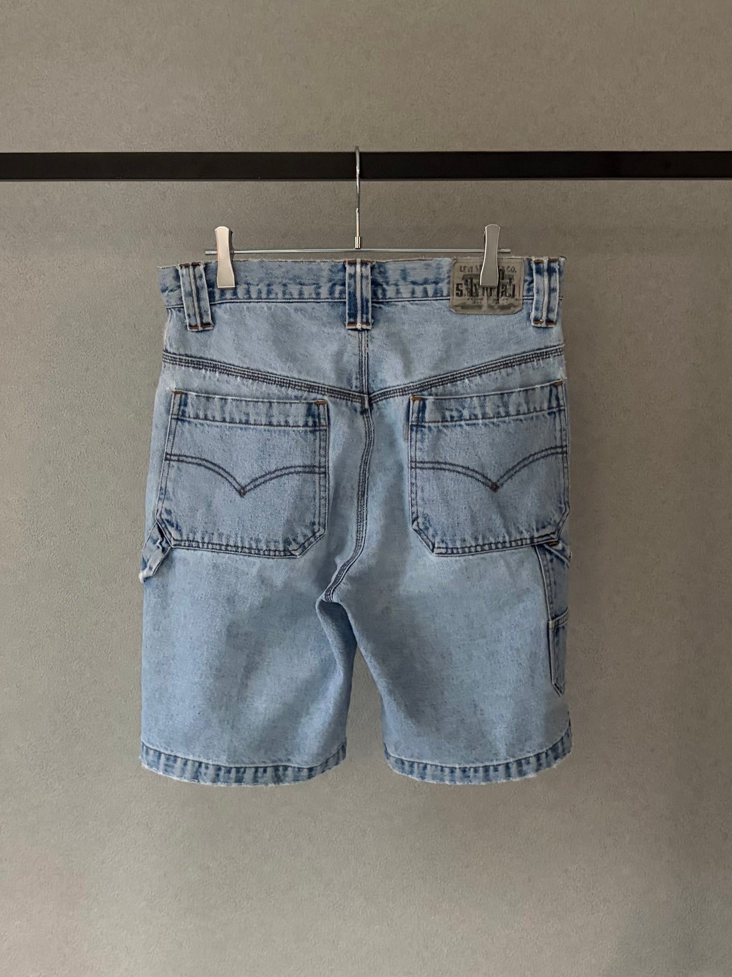 90's Levi's silverTab denim painter shorts