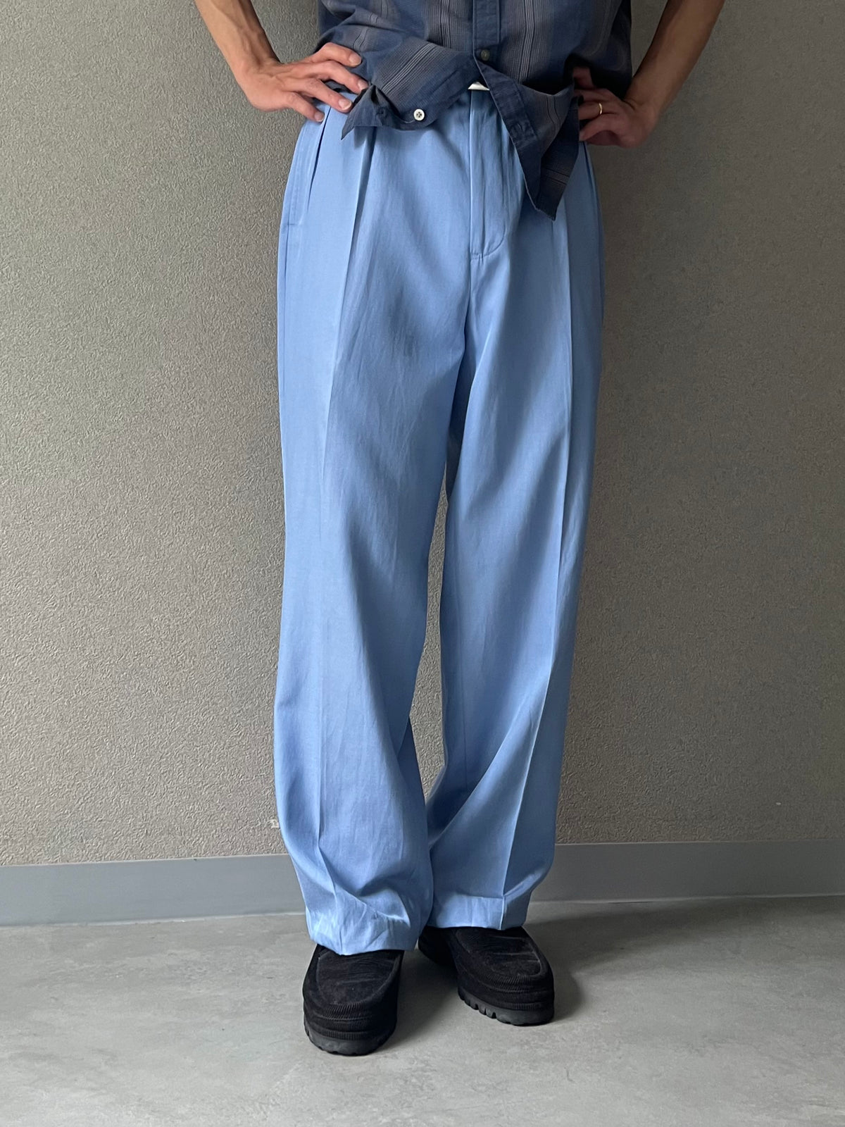 90's Polo Ralph Lauren silk × cotton slacks
