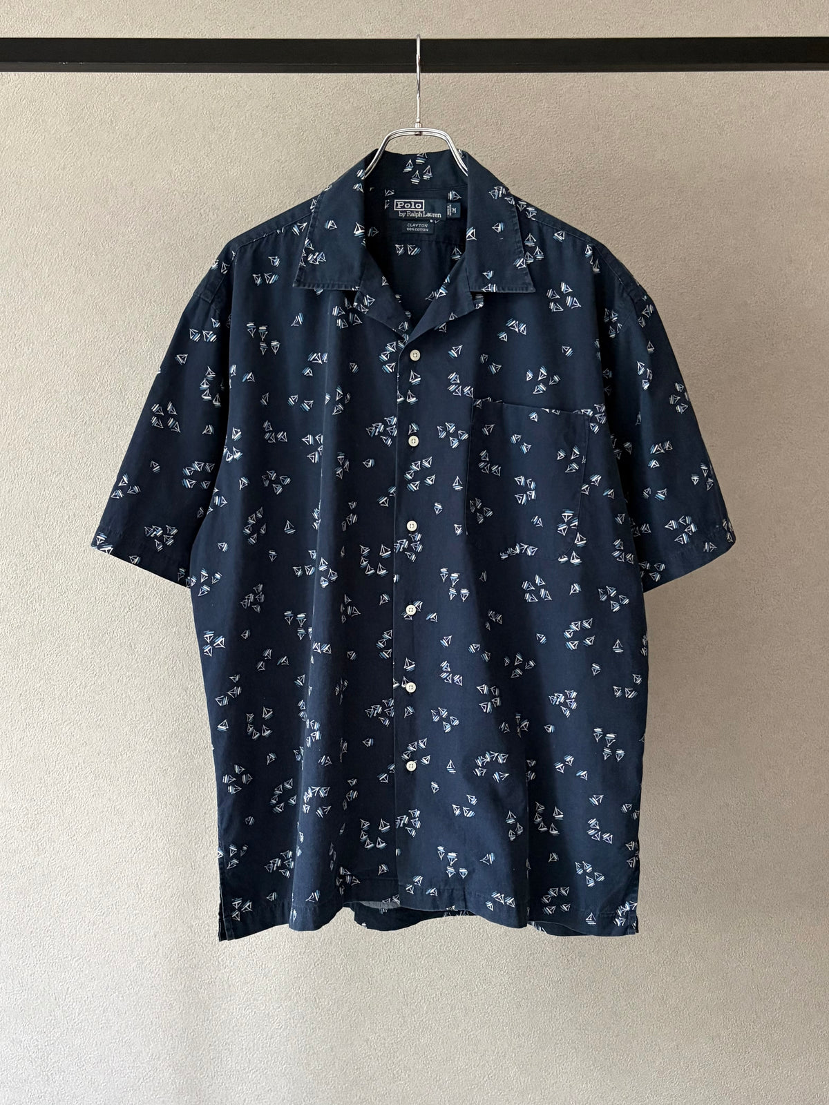90's Polo Ralph Lauren S/S open collar shirt “CLAYTON”