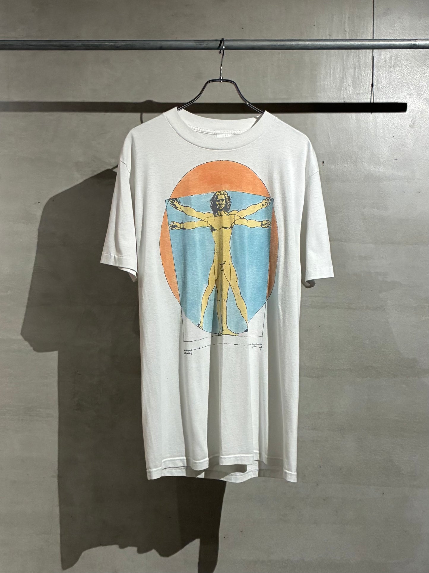 80's〜 Leonardo da Vinci art t-shirt
