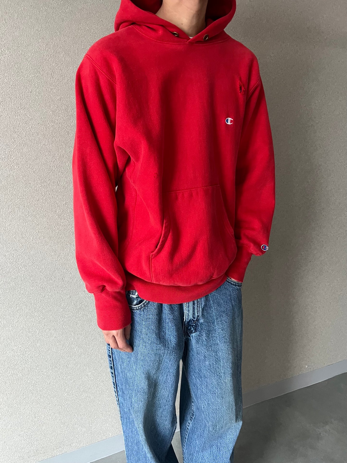 90's Champion REVERSE WEAVE hoodie "MADE in USA"