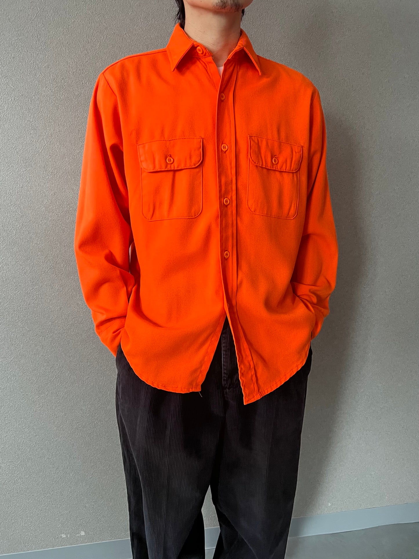 80's FIVE BROTHER acrylic work shirt “Made in USA”
