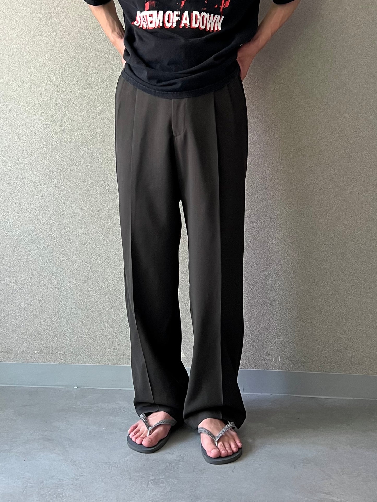 00's PRONTO-UOMO wool slacks