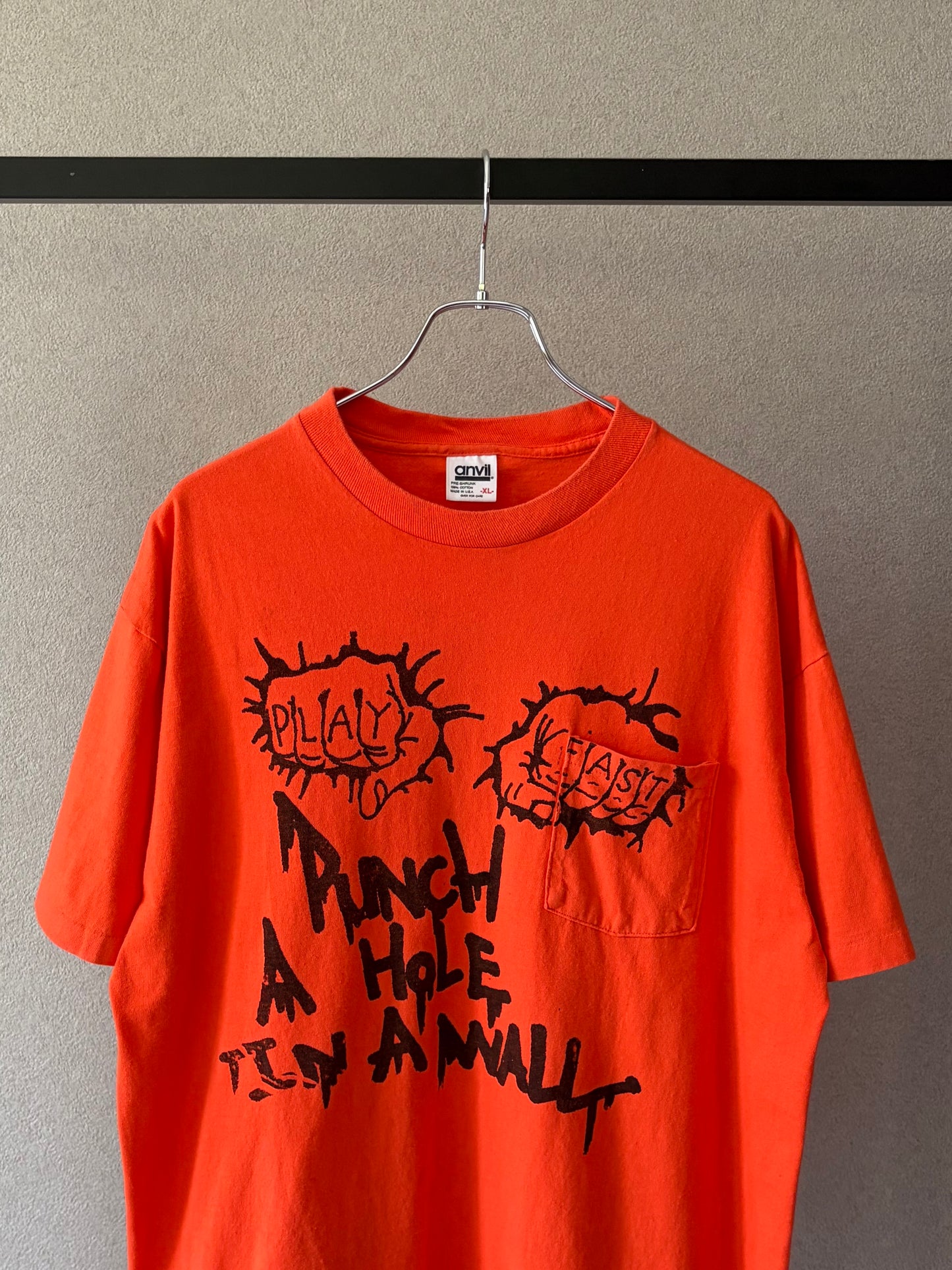 90's PUNCH A HOLE IN A WALL music t-shirt “Made in USA”