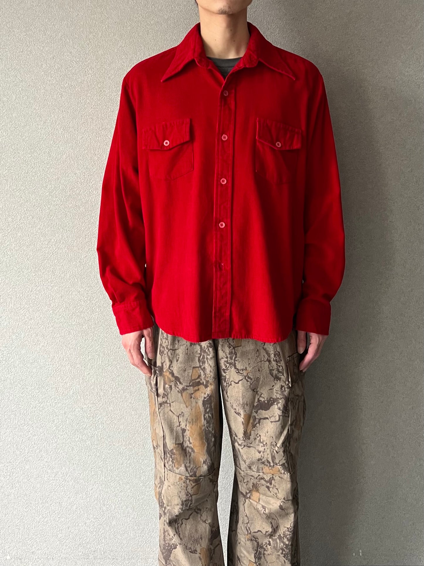 70's KINGS ROAD corduroy shirt