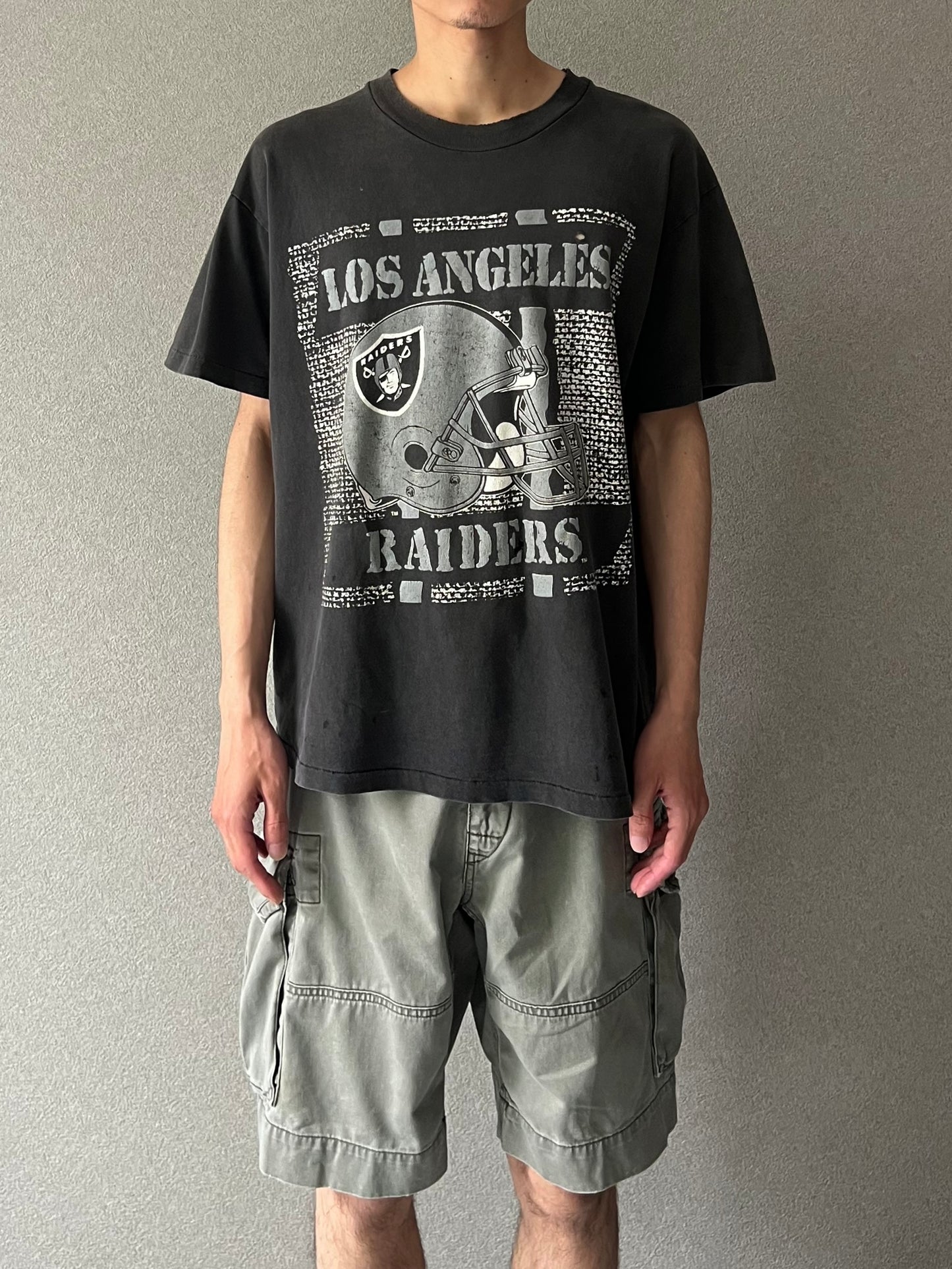 90's LOS ANGELES RAIDERS printed t-shirt