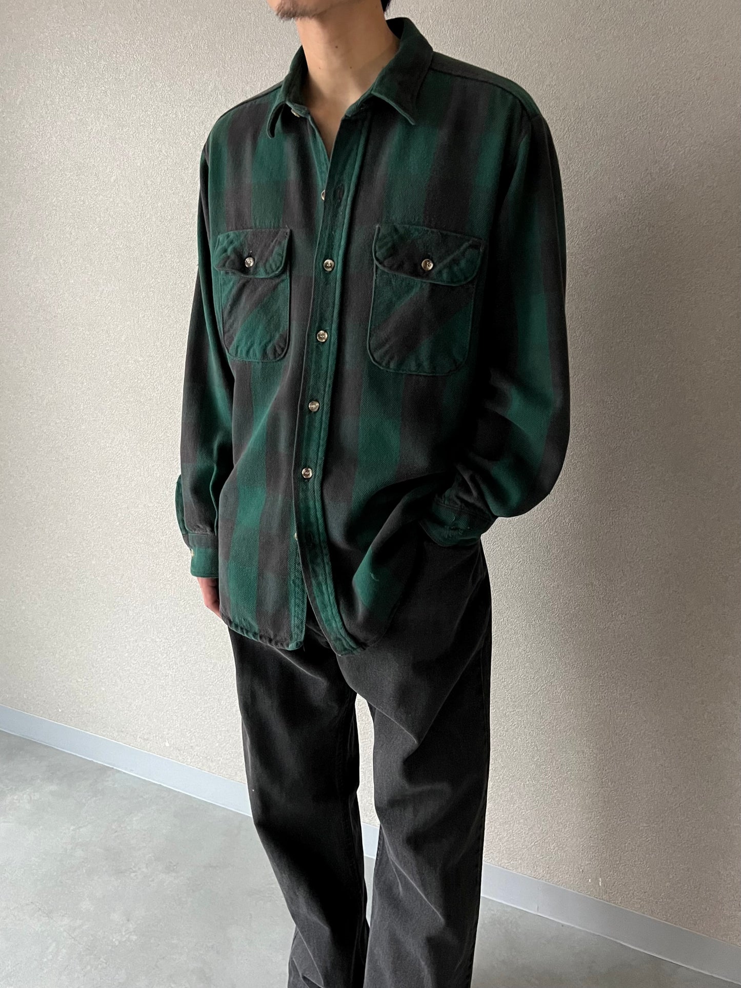 90's FIVE BROTHER flannel shirt