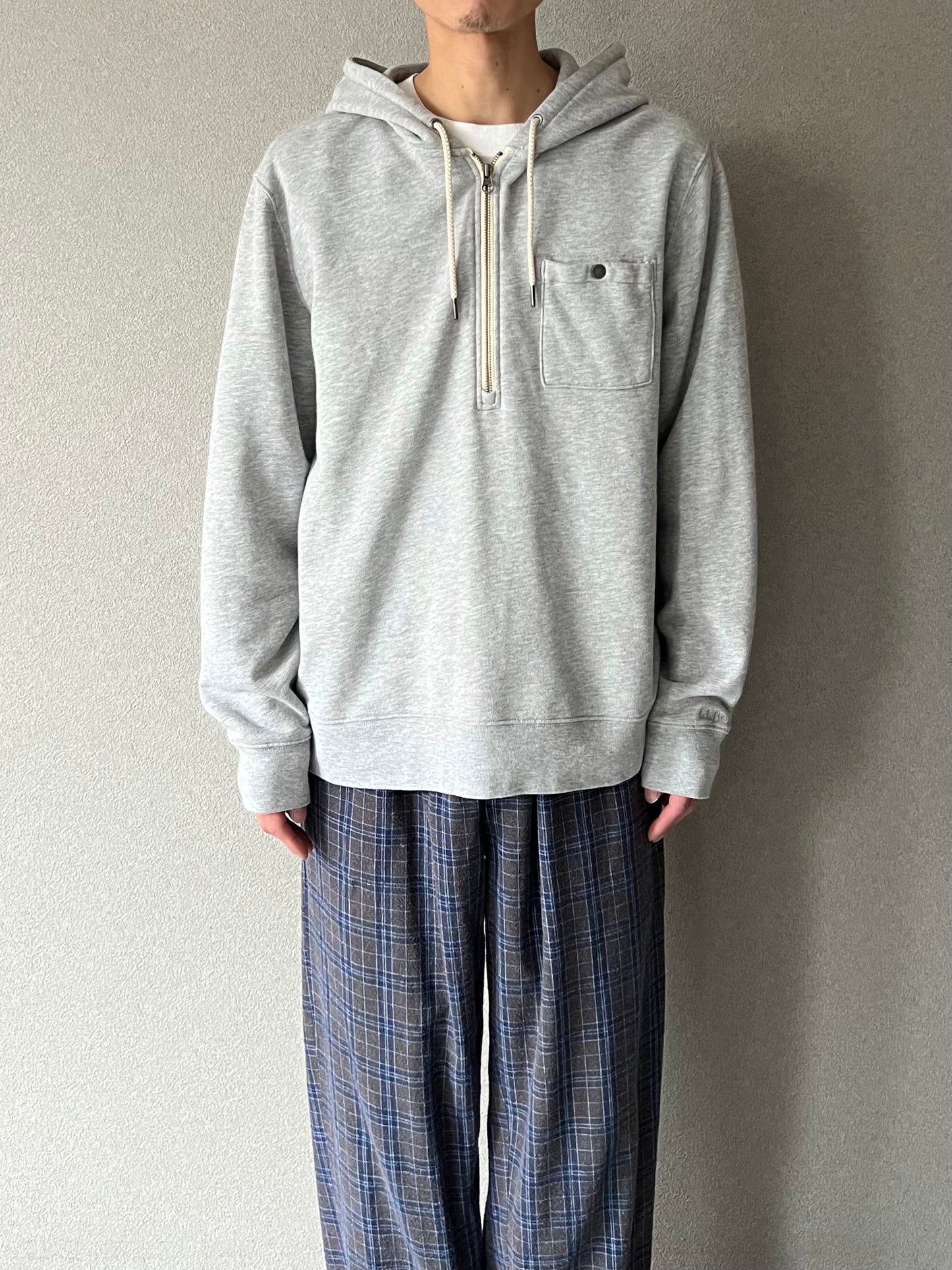00's L.L.BEAN half zip sweat hoodie