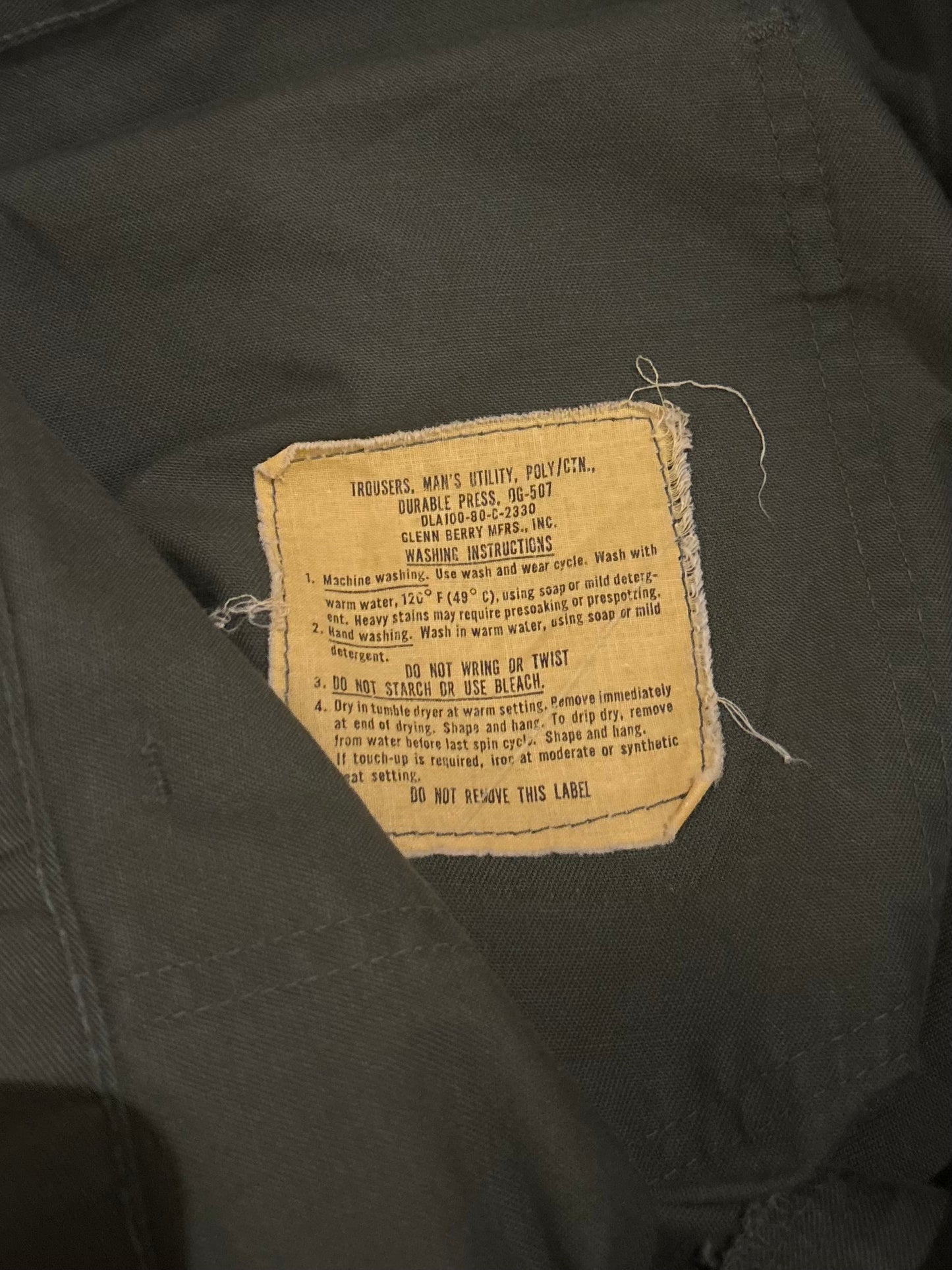 80's US.ARMY utility pants