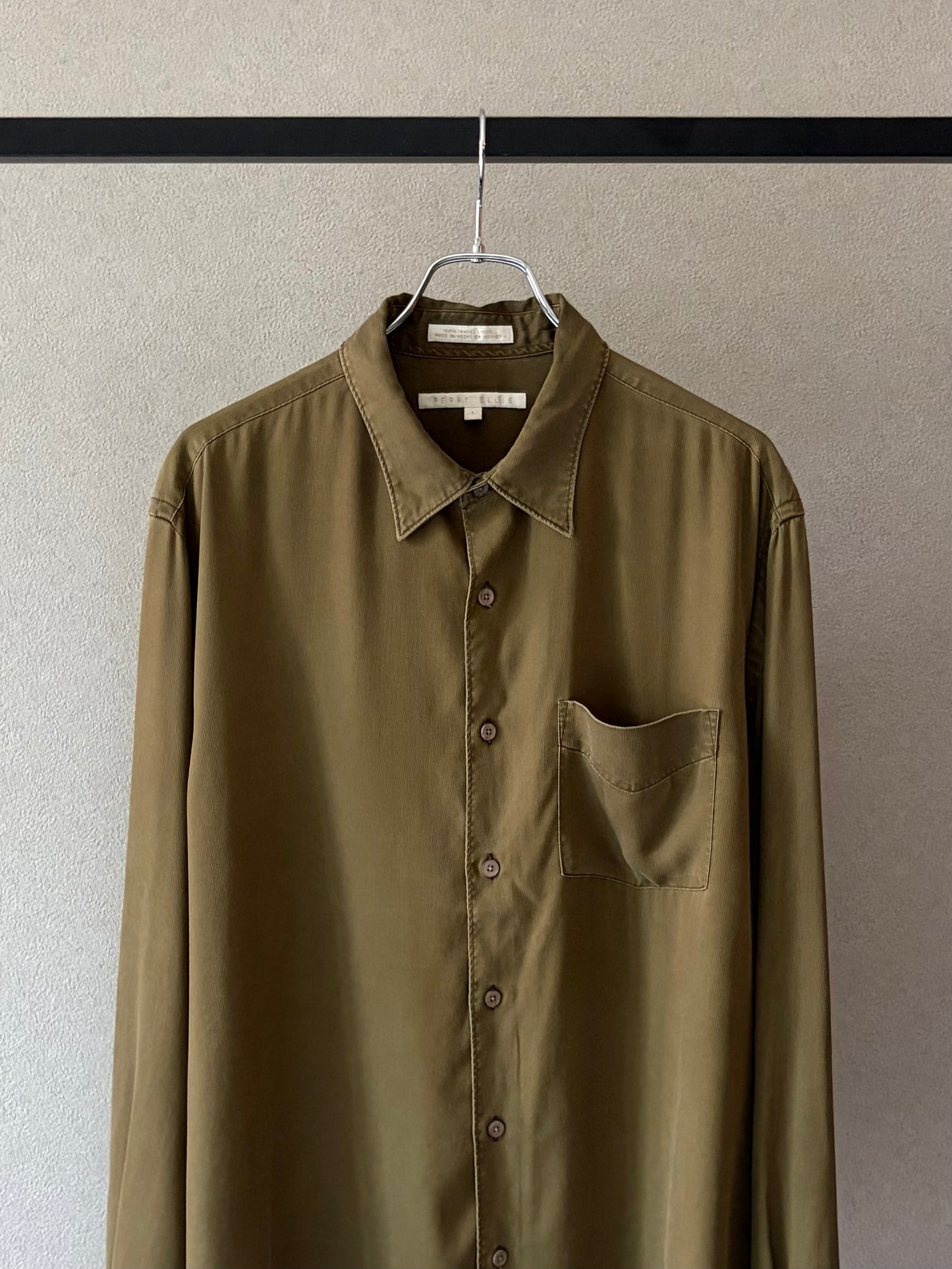 90's PERRY ELLIS pique shirt