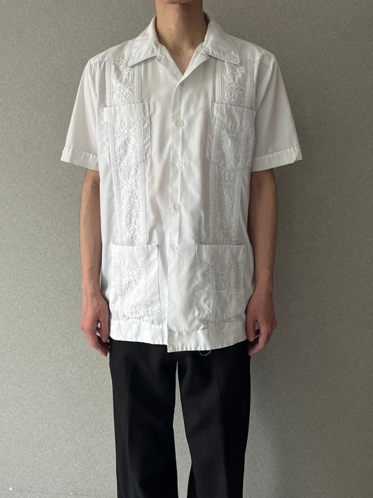 80's ROMANI S/S guayabera shirt