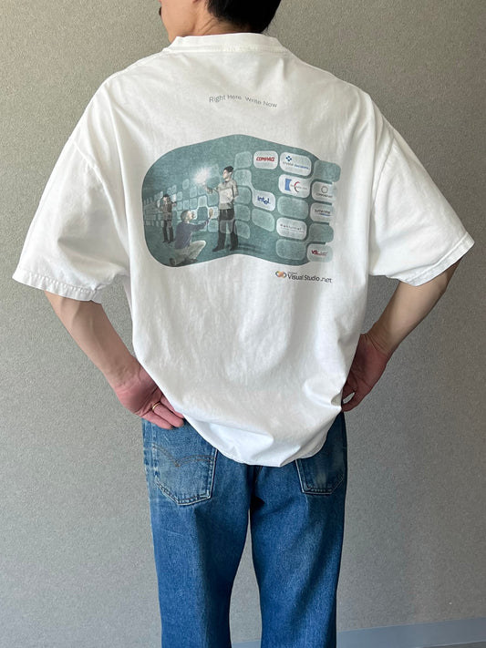 90's〜 Microsoft printed t-shirt