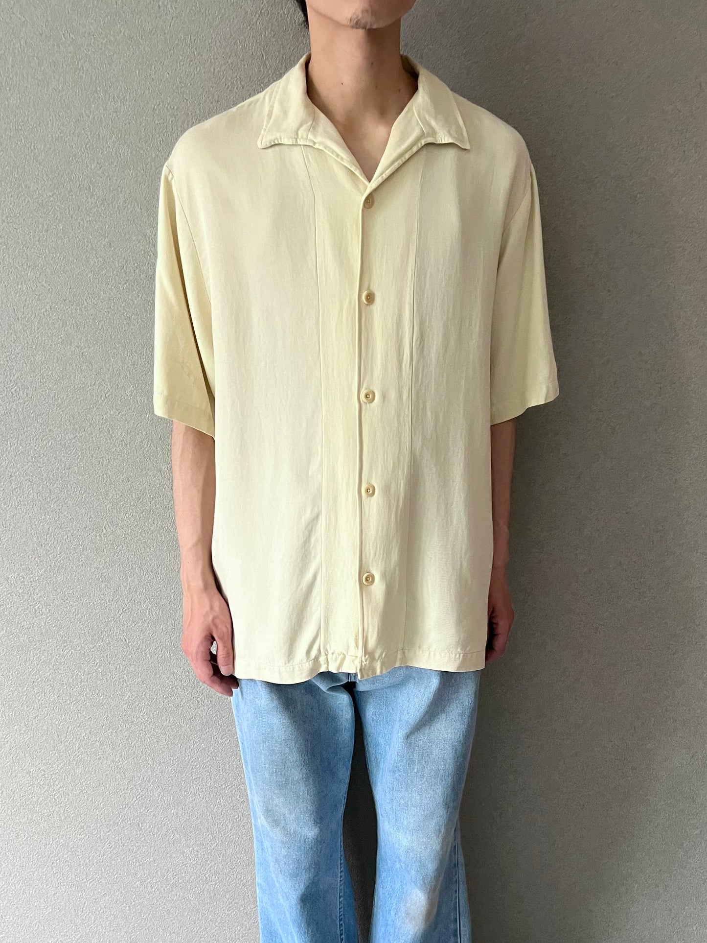 90's Nat Nast open collar silk shirt