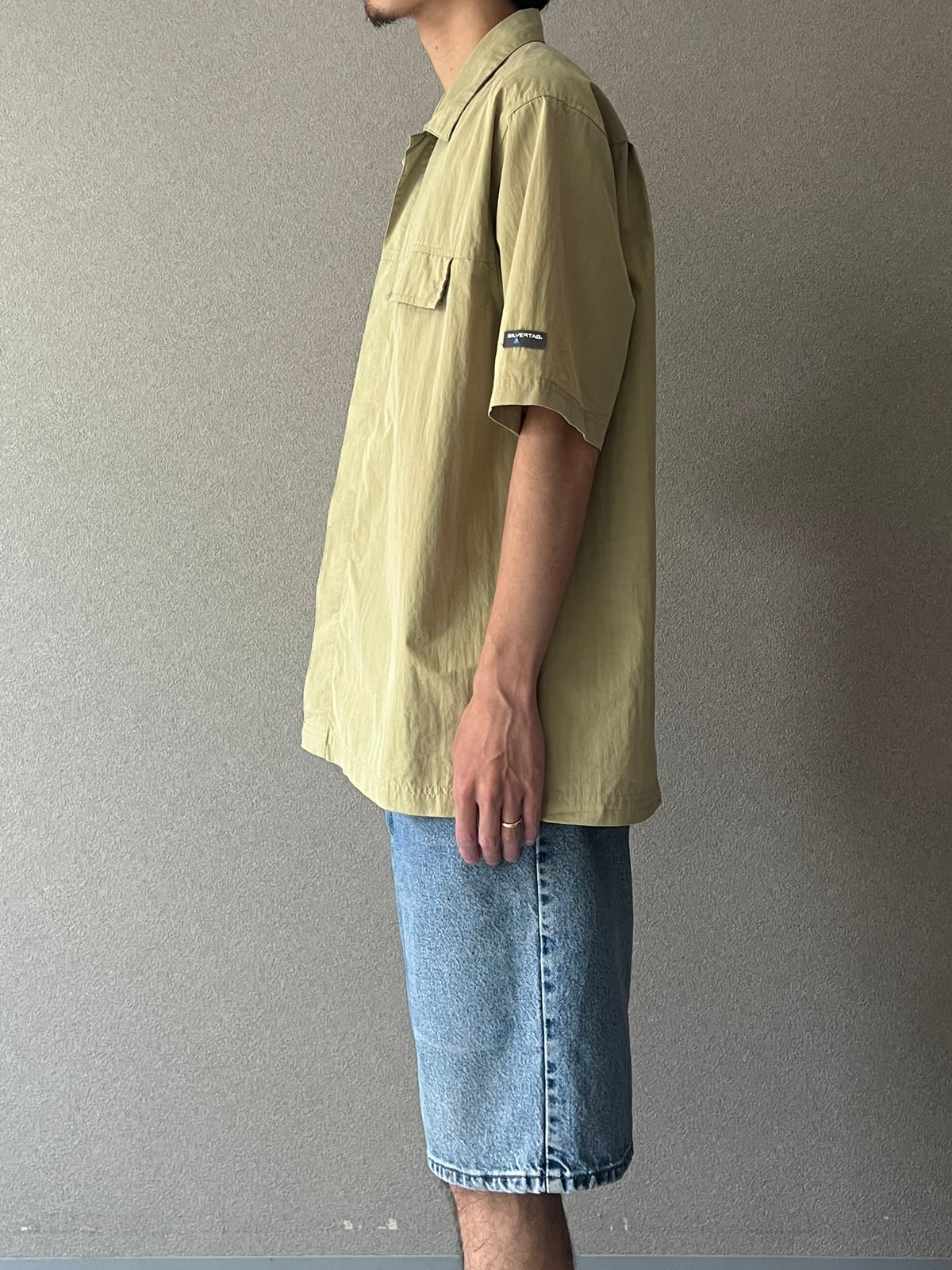 00's Levi's silverTab open collar shirt