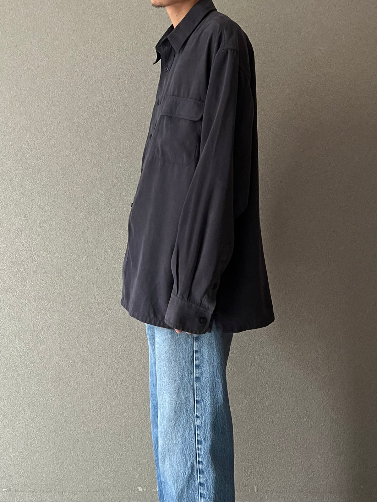 00's ARROW faux suede shirt