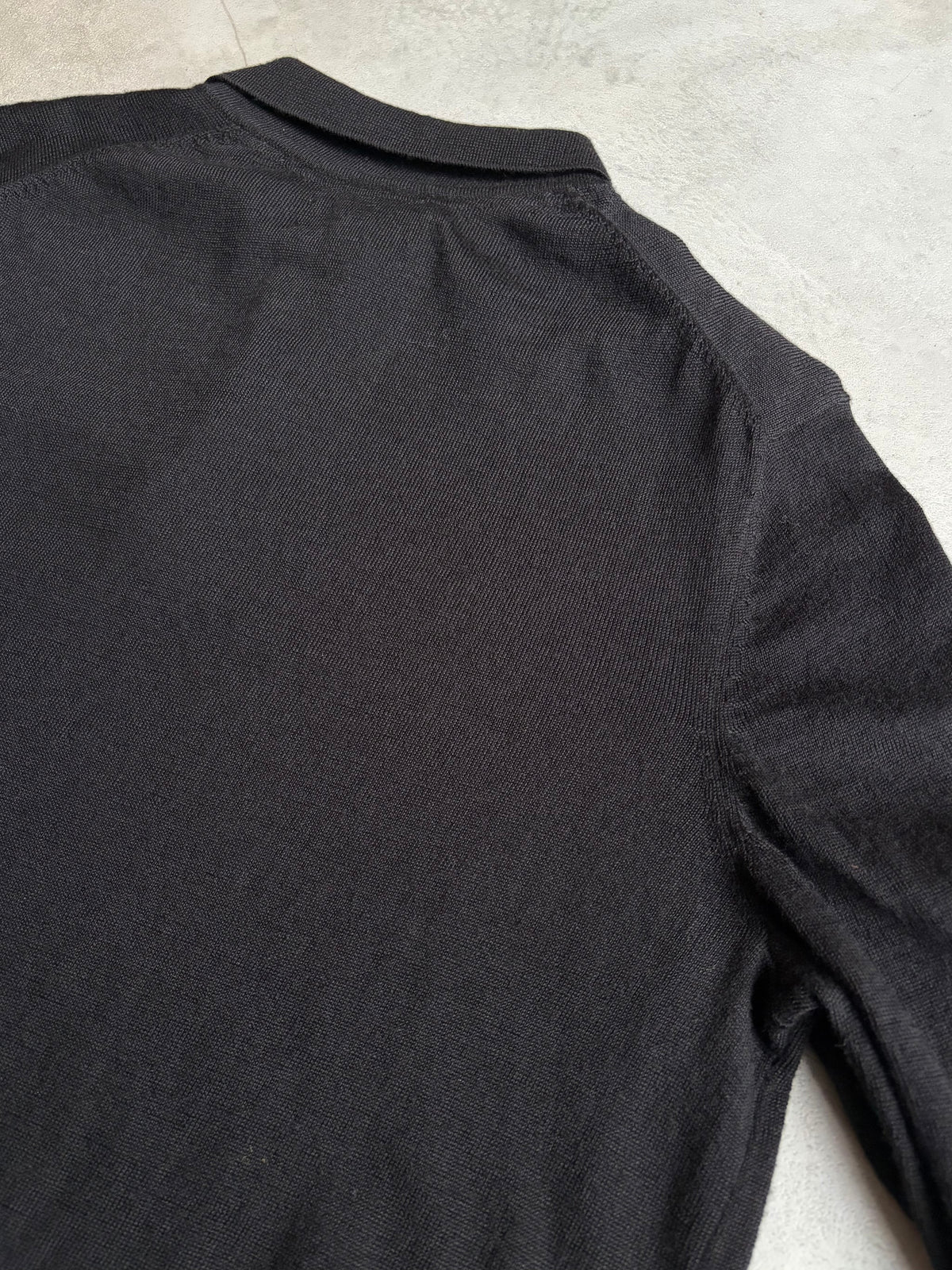 00's JOSEPH ABBOUND wool knit polo shirt