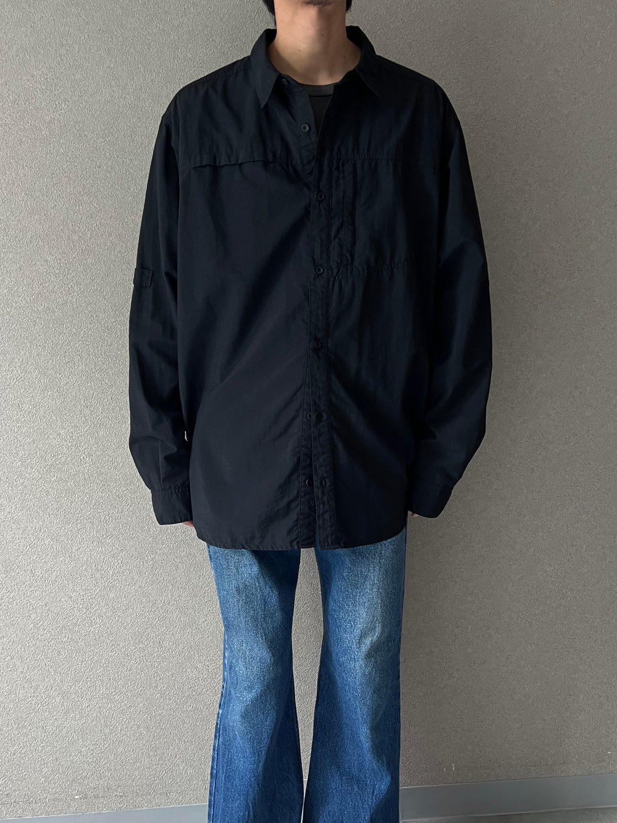 00's MOUNTAIN HARDWARE nylon utility shirt