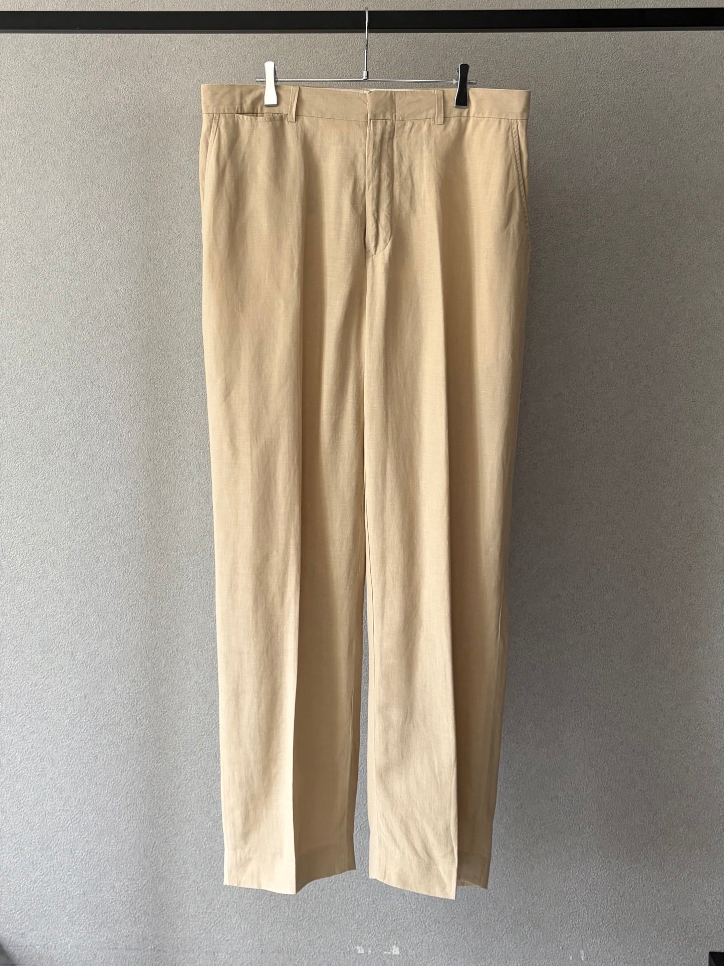 00's Polo Ralph Lauren linen × silk slacks