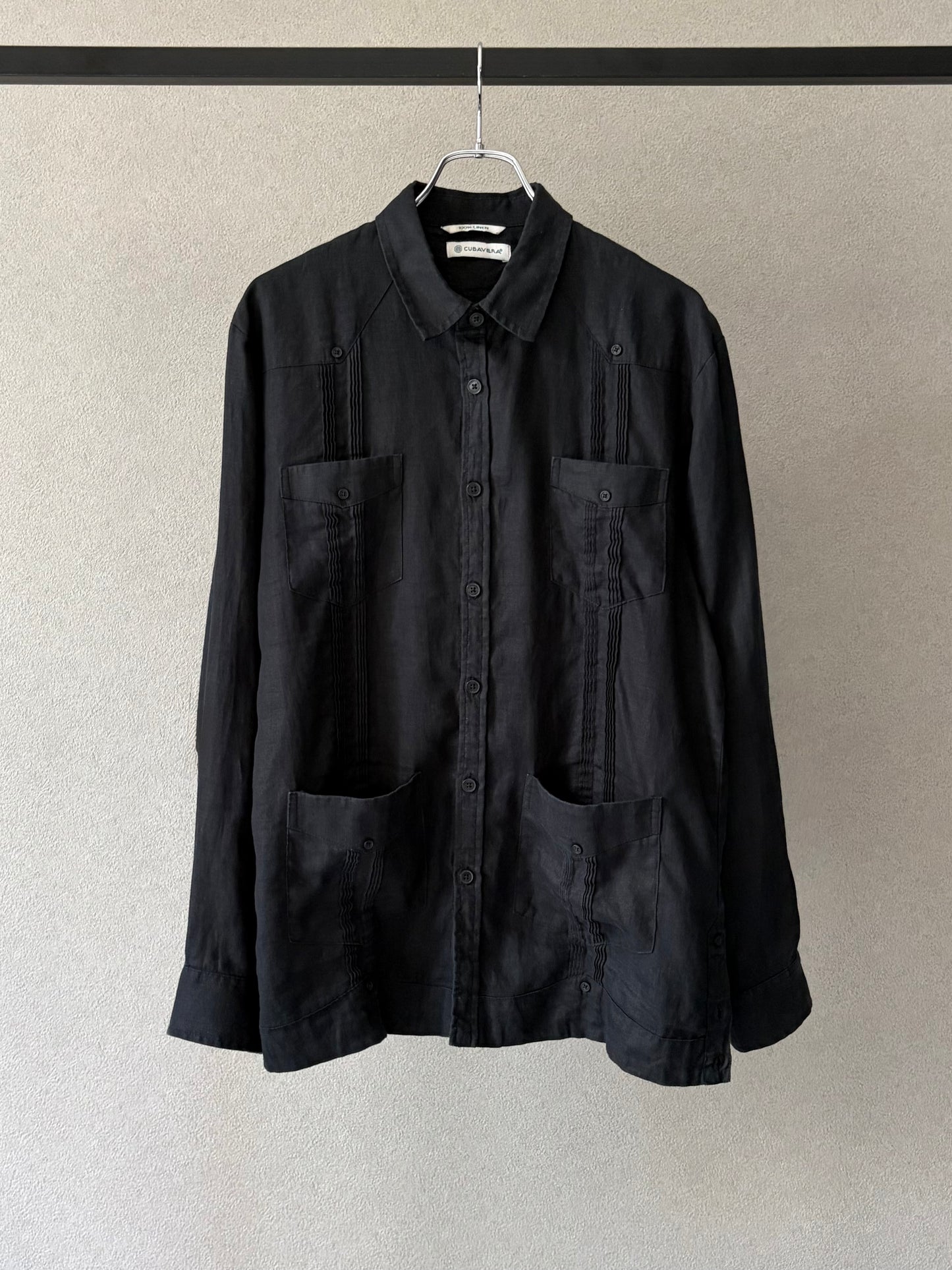 00's CUBAVERA linen guayabera shirt