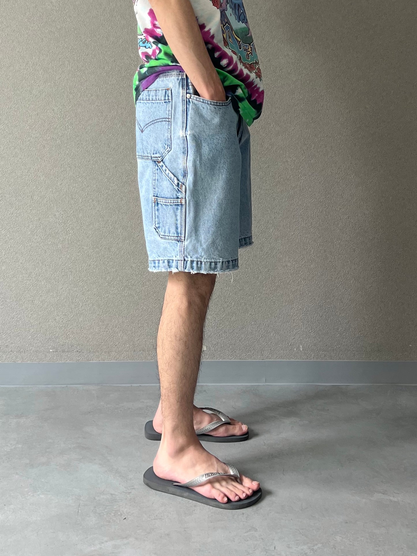 90's Levi's silverTab denim painter shorts