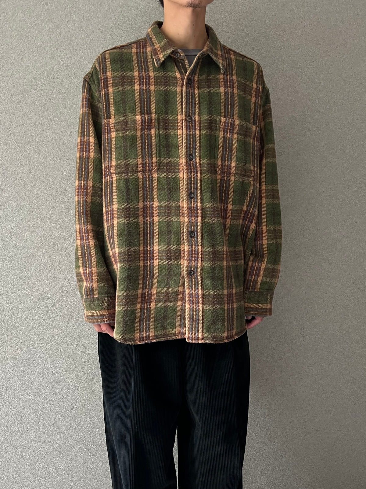 00's ST.JOHN'S BAY flannel shirt