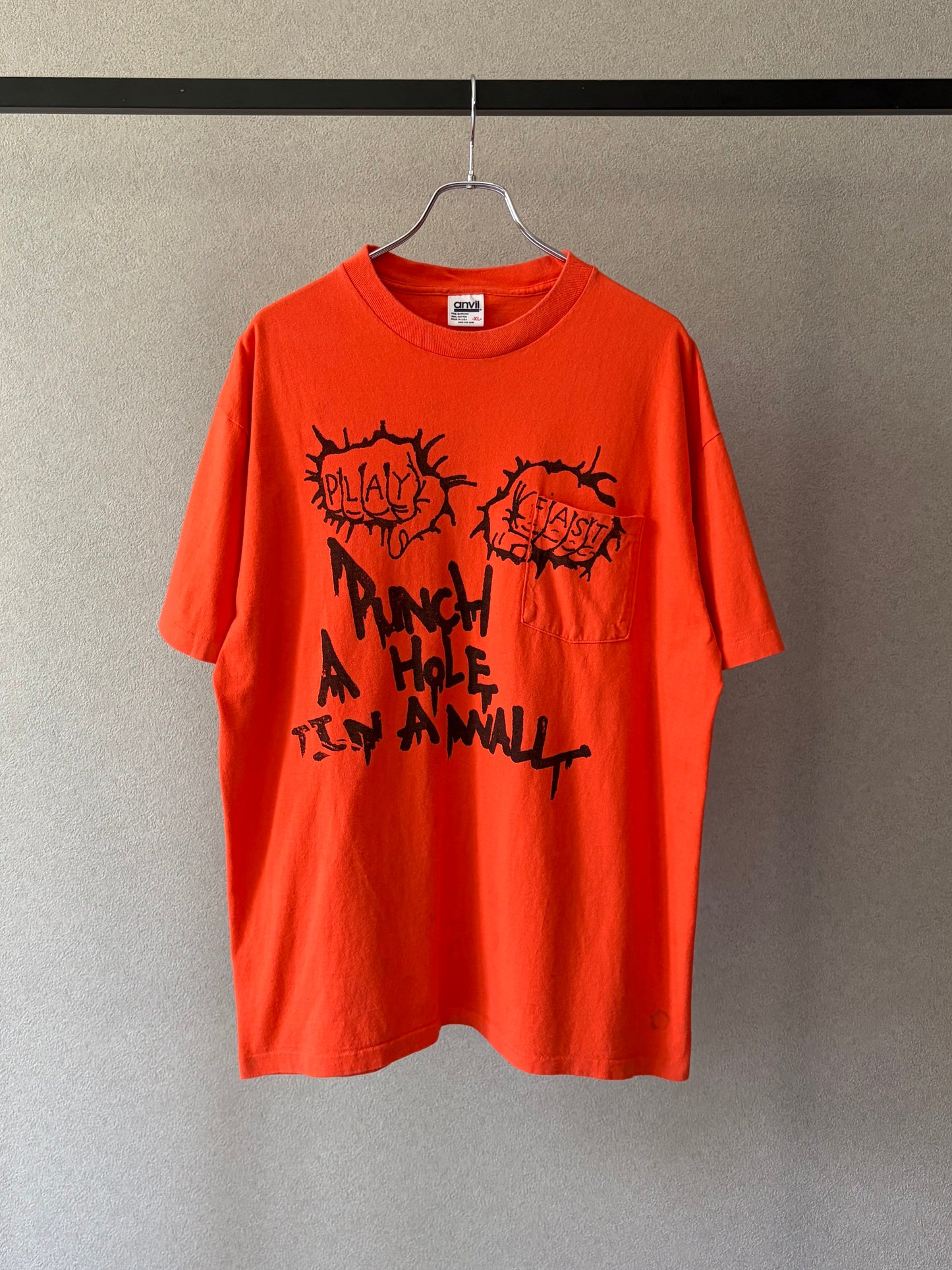 90's PUNCH A HOLE IN A WALL music t-shirt “Made in USA”