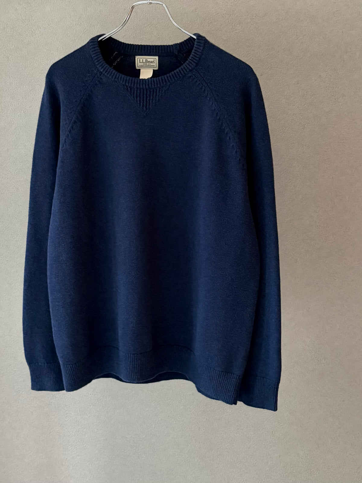 00's L.L.Bean cashmere blend cotton knit sweater