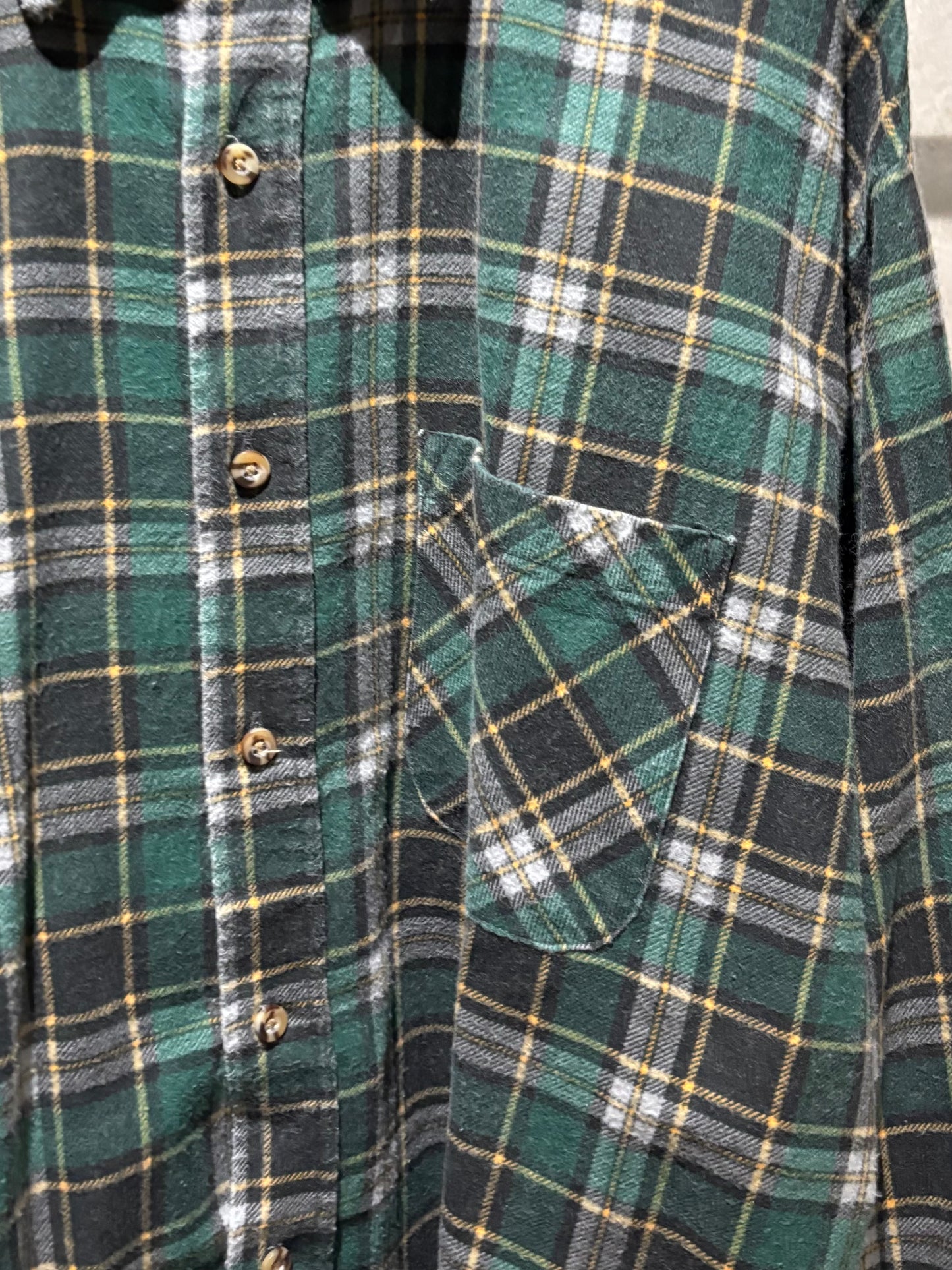 90's PURITAN printed flannel shirt