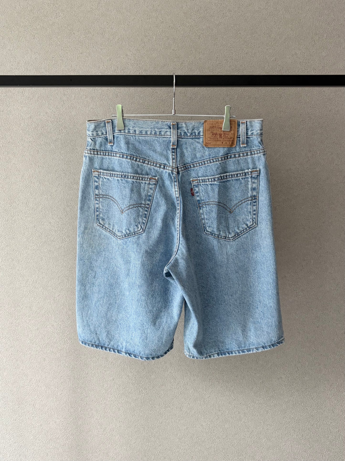 90's Levi' 560 denim shorts "Made in USA"