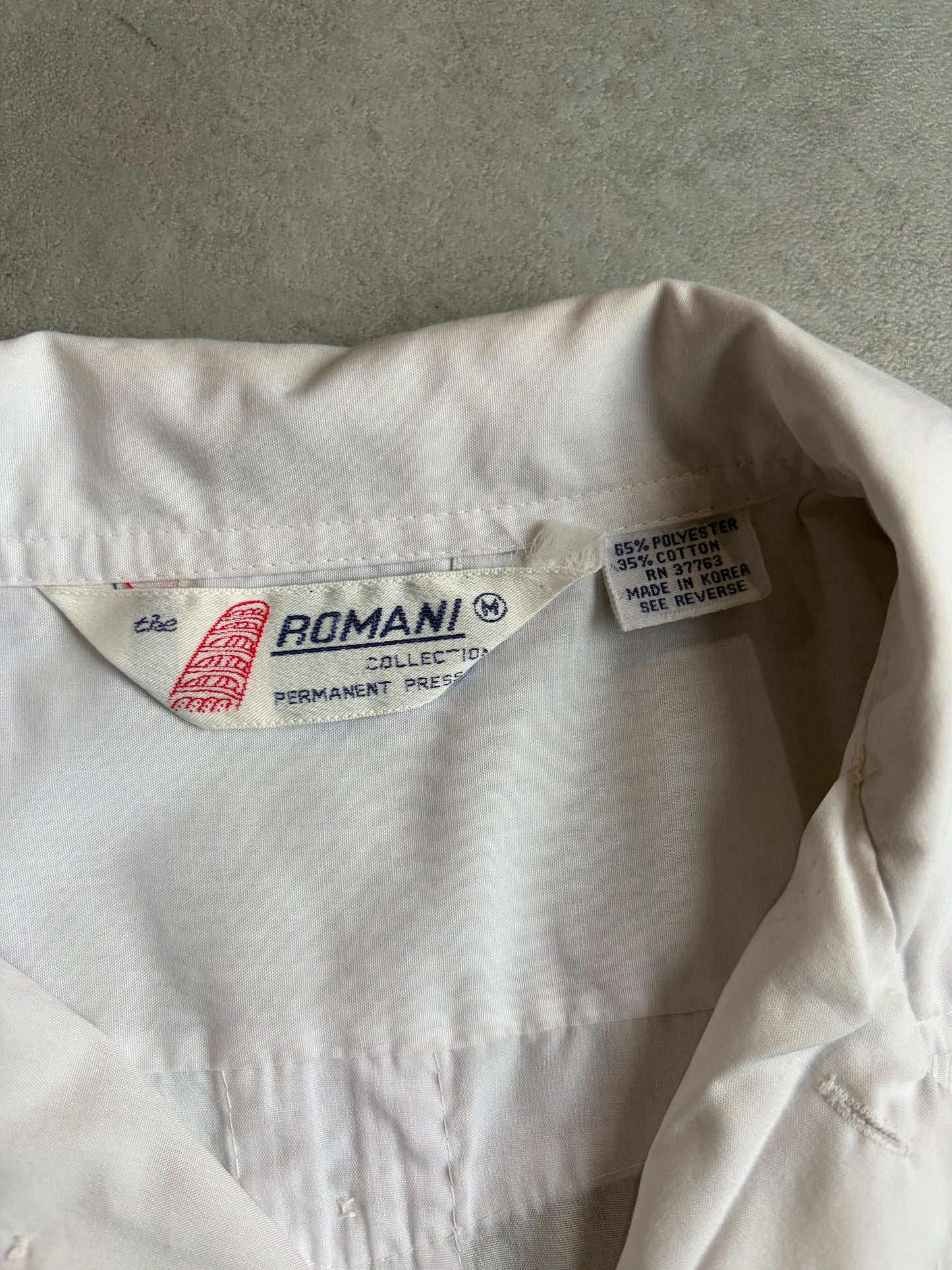 80's ROMANI S/S guayabera shirt