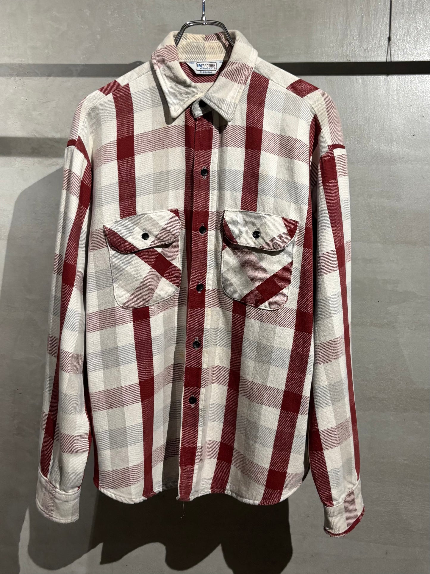 70's〜 FIVE BROTHER flannel shirt “Made in USA”